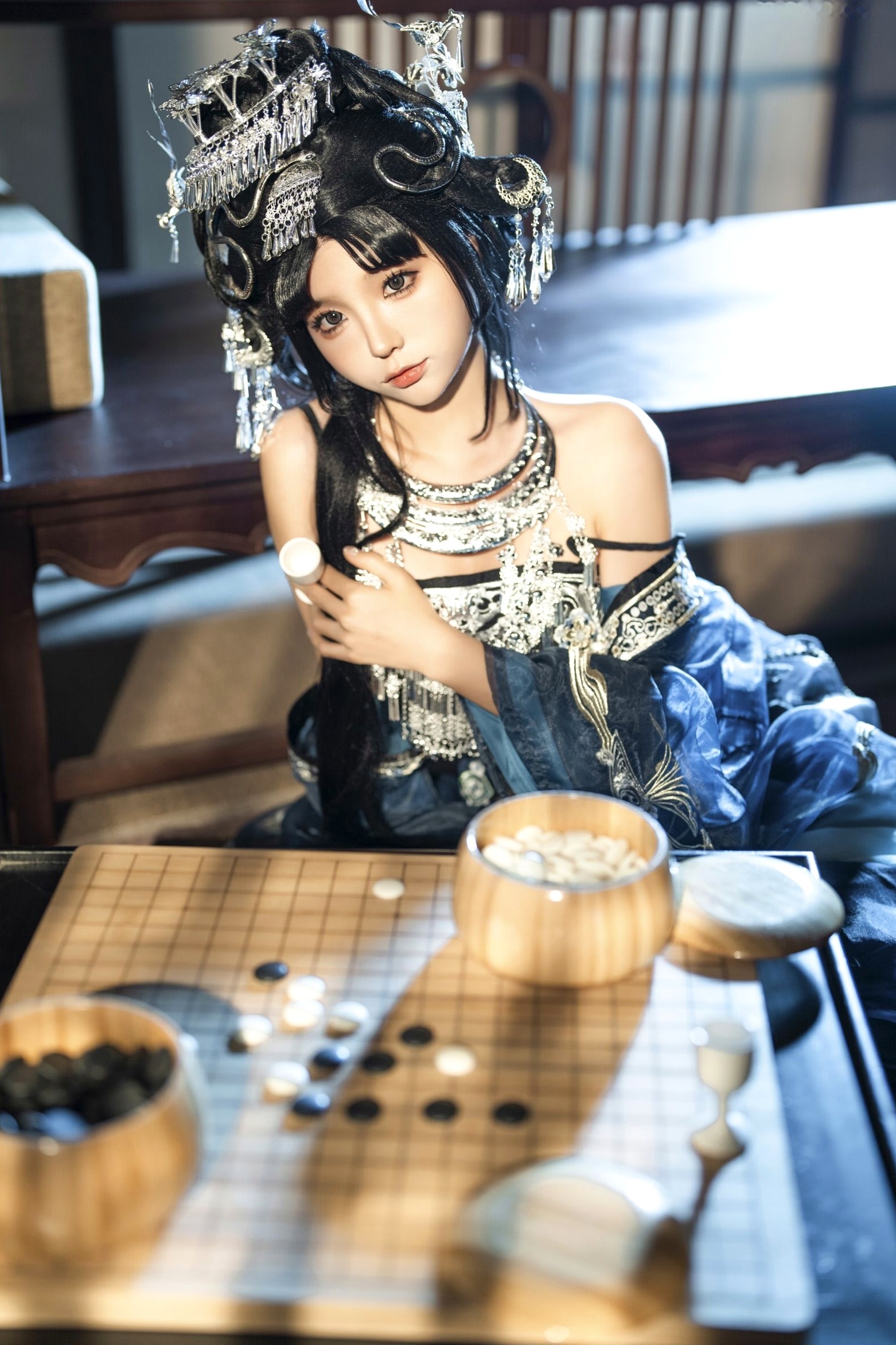 蠢沫沫《作品2》古风韵味与蕾丝私房性感角色扮演写真