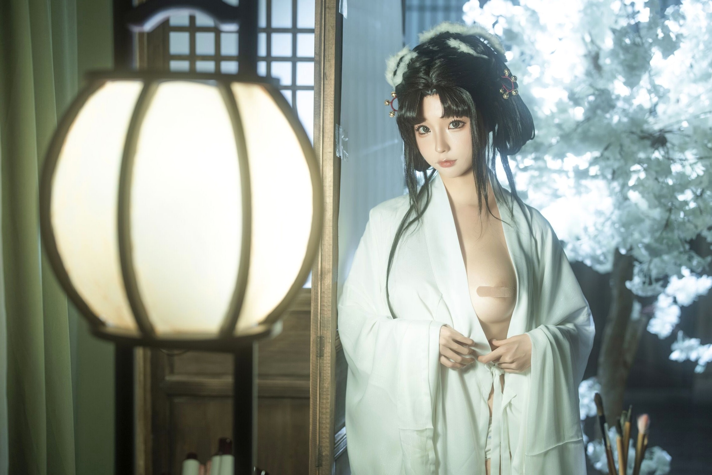 蠢沫沫《作品2》古风韵味与蕾丝私房性感角色扮演写真