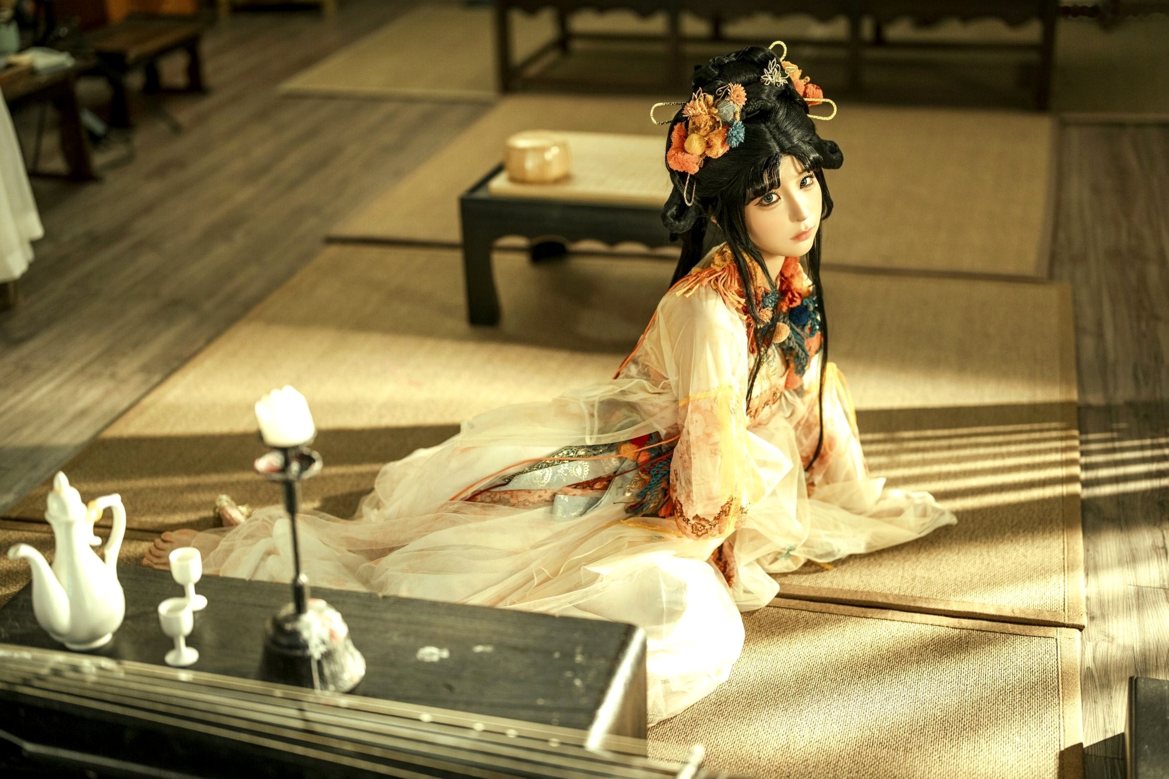 蠢沫沫《作品2》古风韵味与蕾丝私房性感角色扮演写真