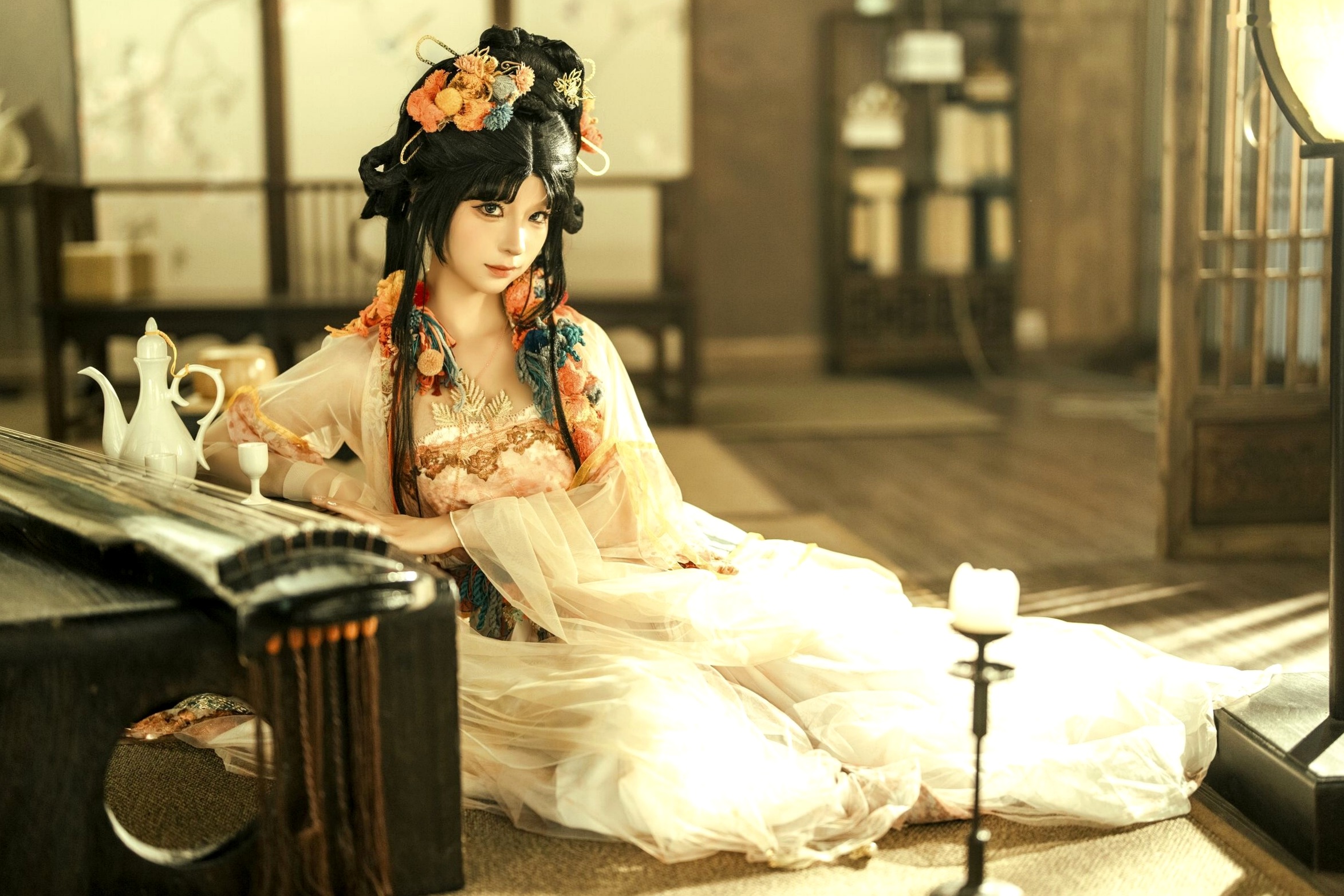 蠢沫沫《作品2》古风韵味与蕾丝私房性感角色扮演写真