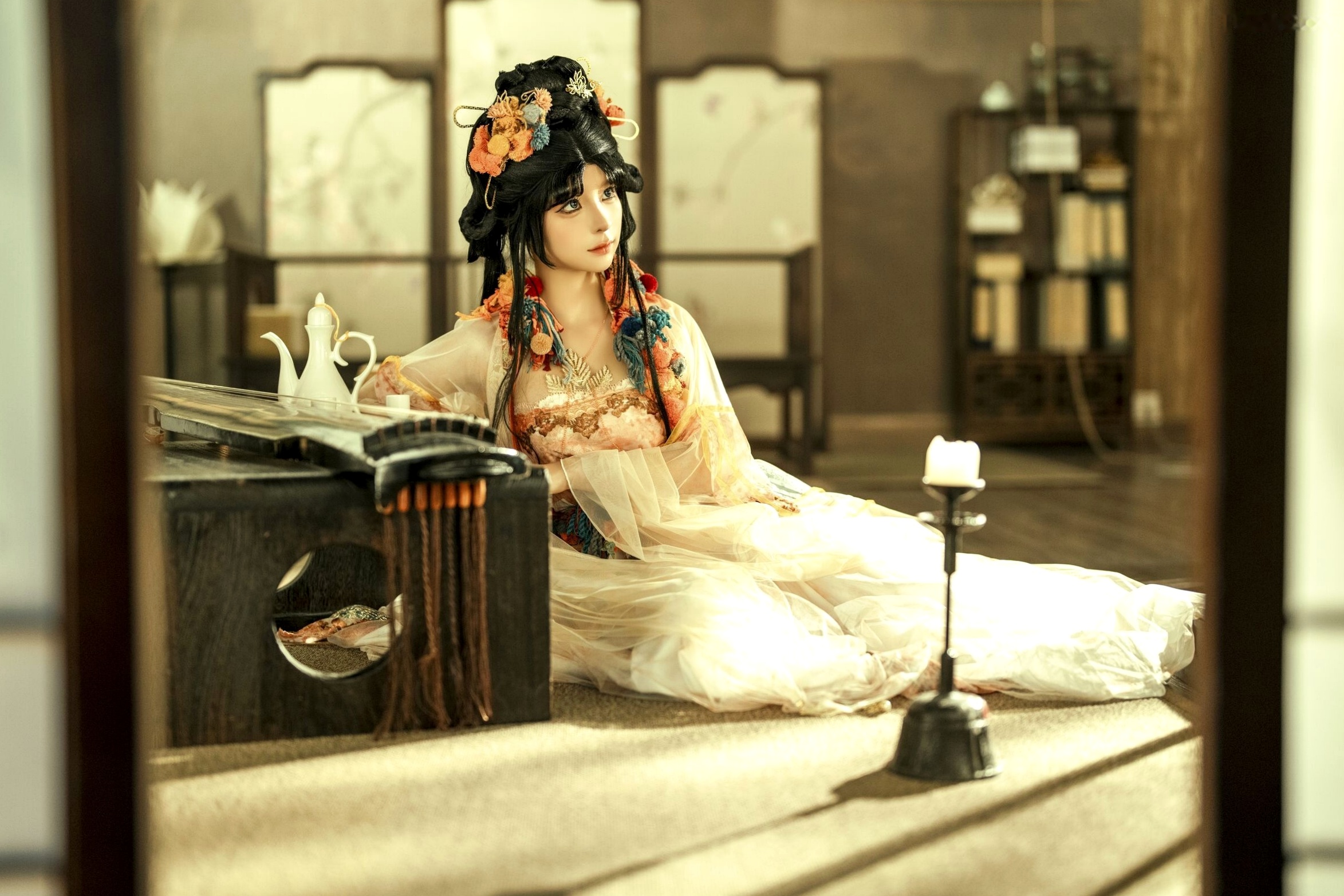 蠢沫沫《作品2》古风韵味与蕾丝私房性感角色扮演写真