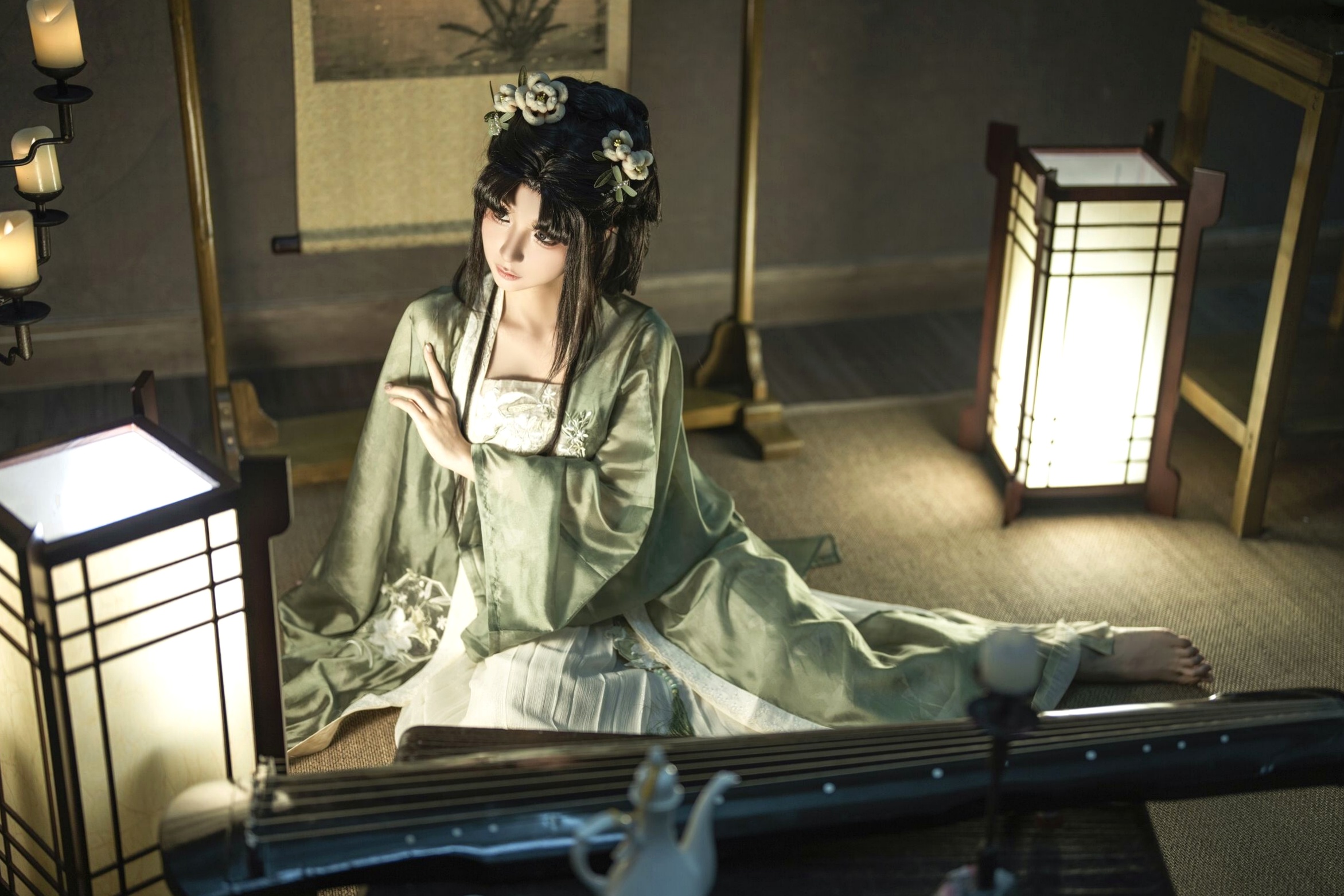蠢沫沫《作品2》古风韵味与蕾丝私房性感角色扮演写真