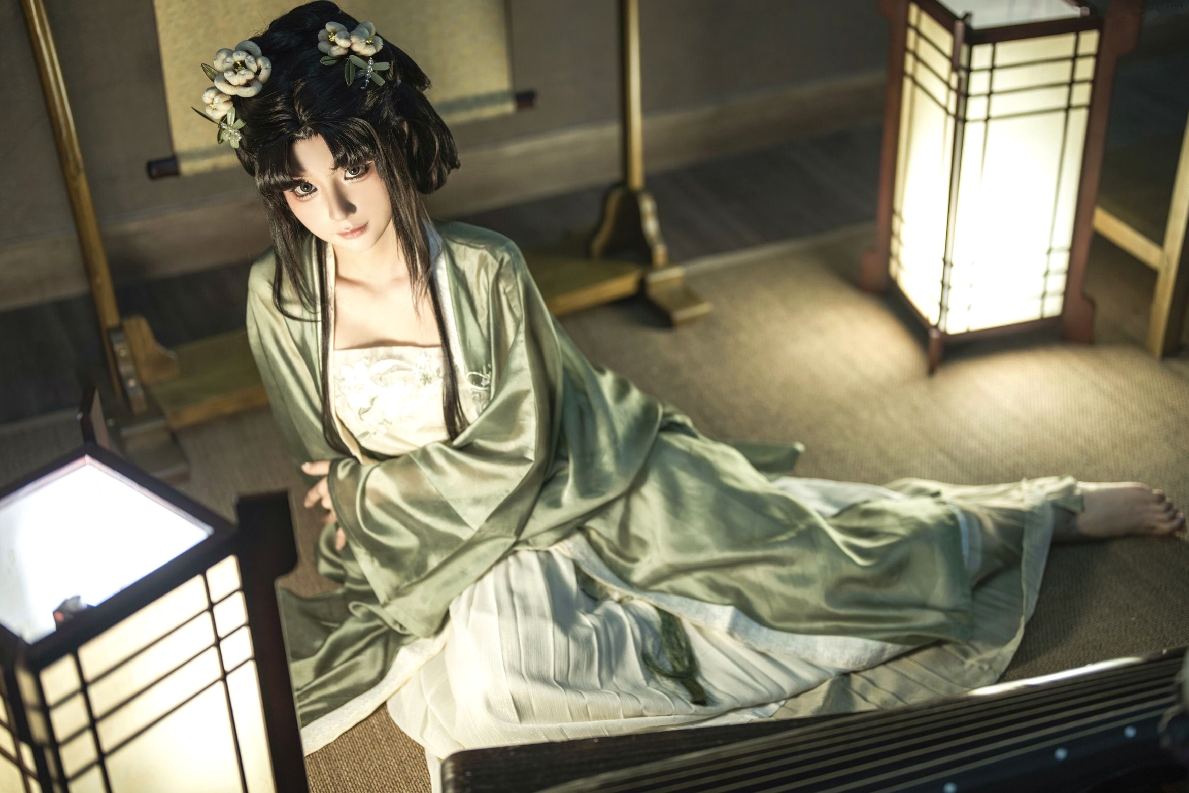 蠢沫沫《作品2》古风韵味与蕾丝私房性感角色扮演写真