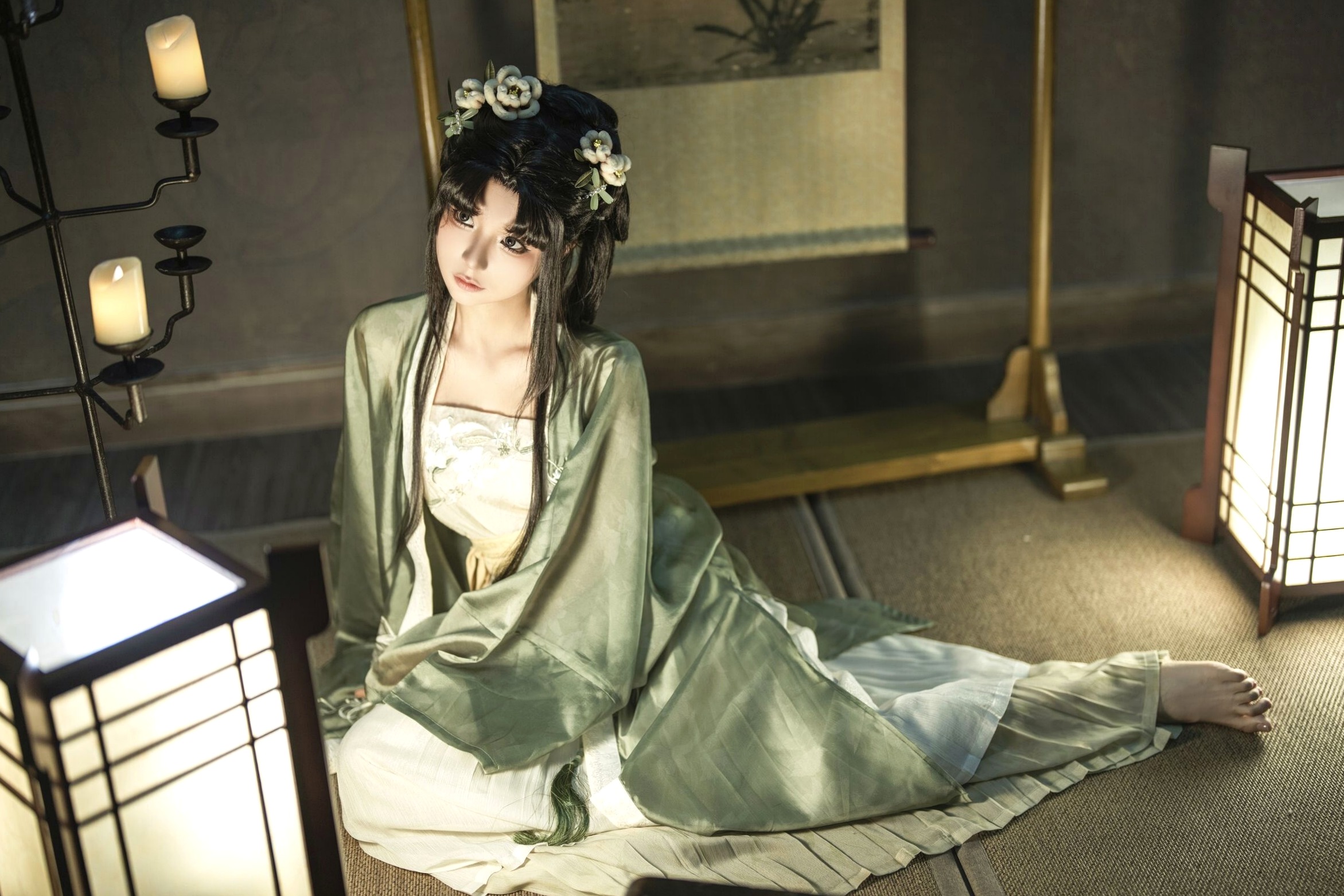 蠢沫沫《作品2》古风韵味与蕾丝私房性感角色扮演写真