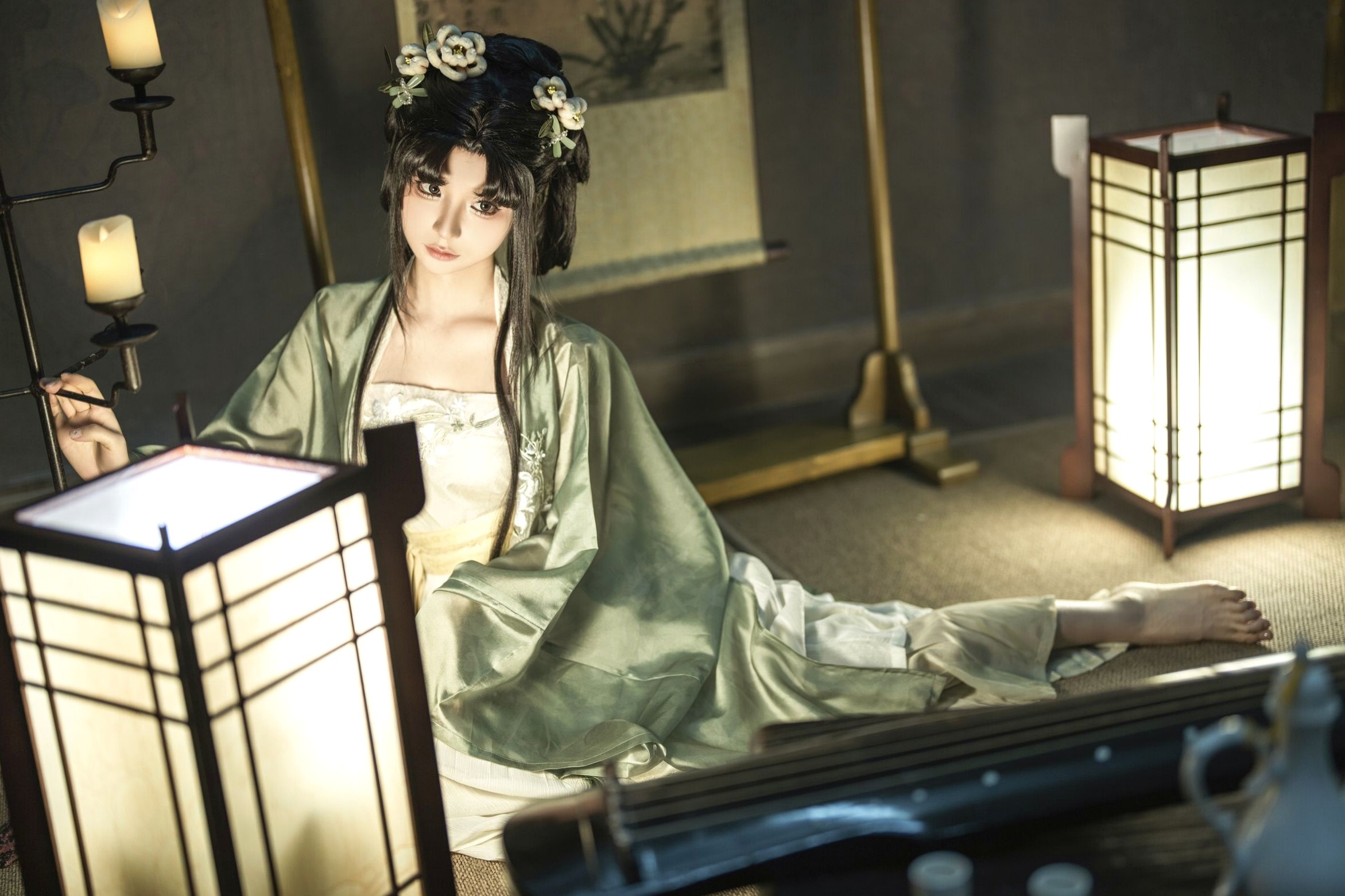 蠢沫沫《作品2》古风韵味与蕾丝私房性感角色扮演写真