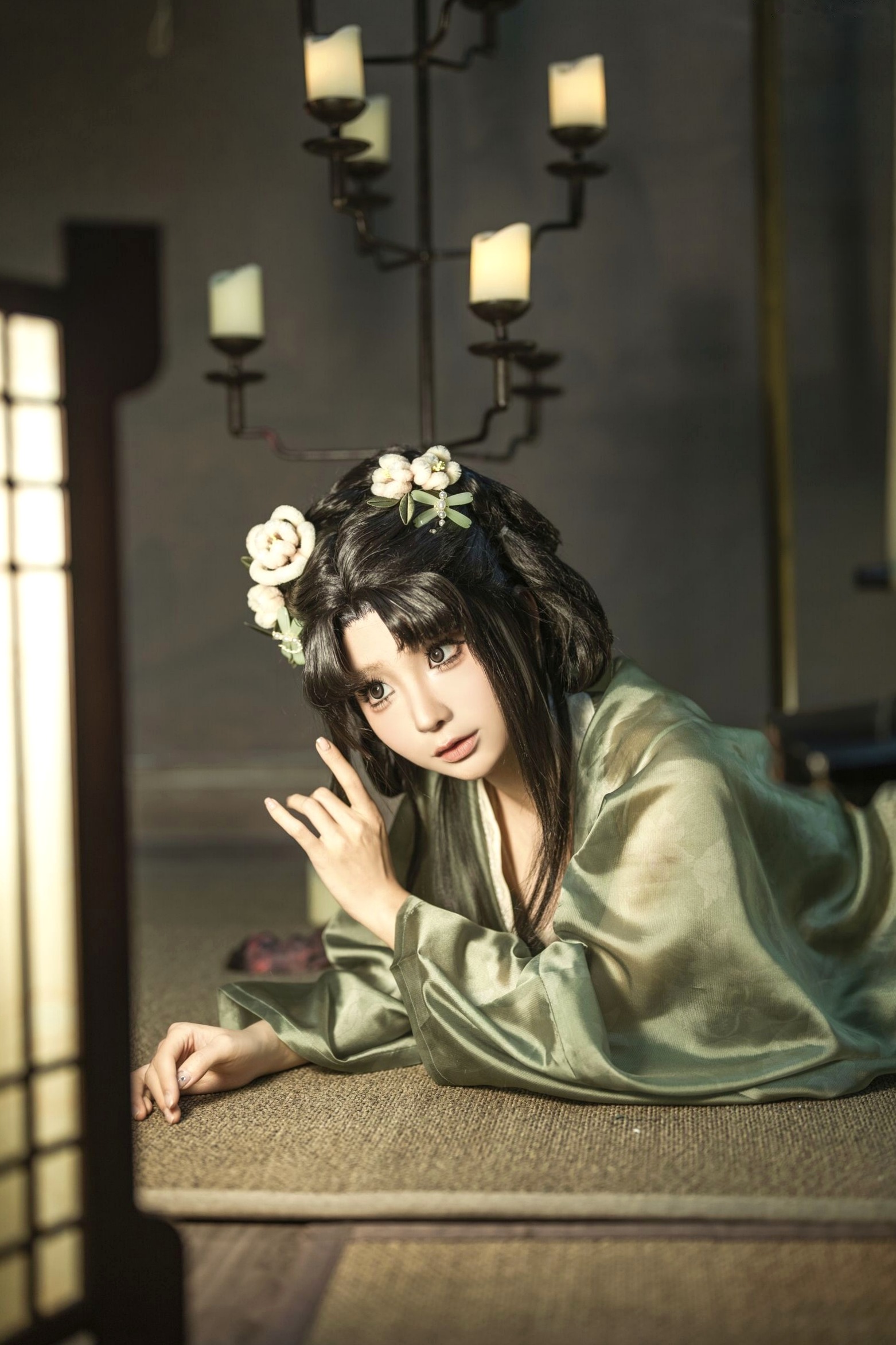 蠢沫沫《作品2》古风韵味与蕾丝私房性感角色扮演写真
