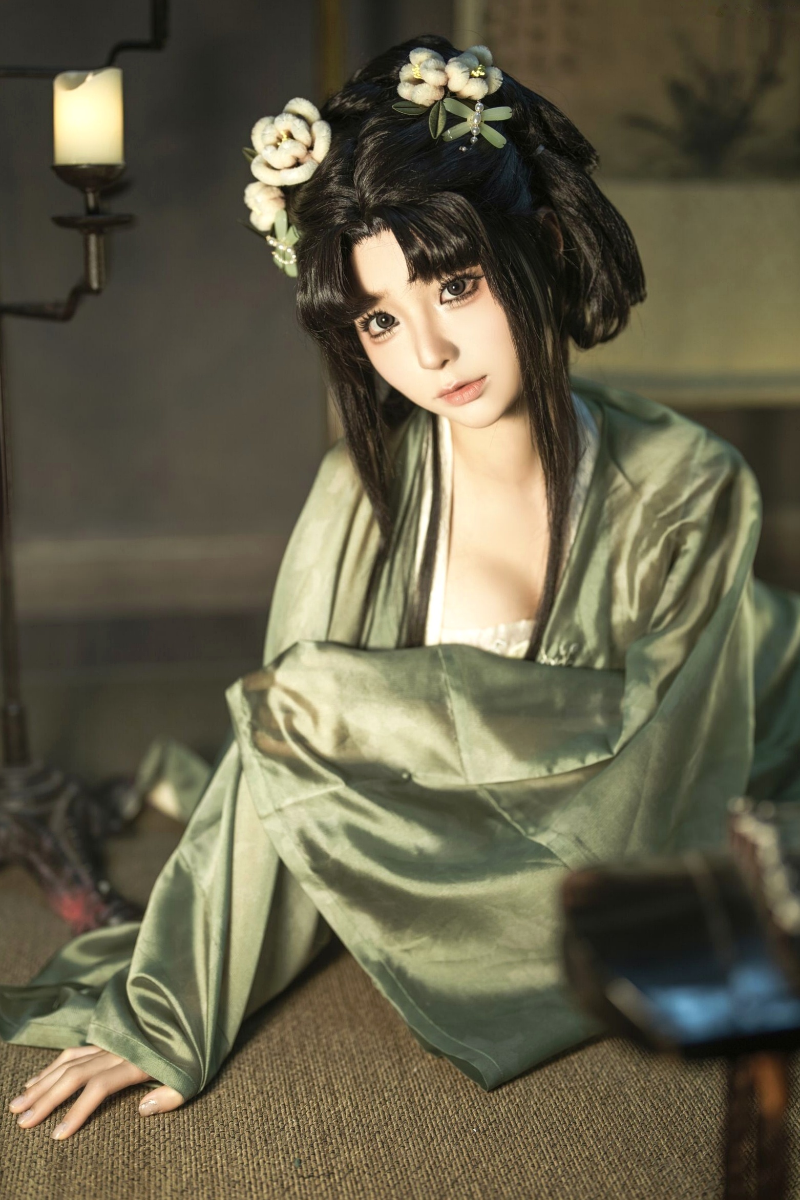 蠢沫沫《作品2》古风韵味与蕾丝私房性感角色扮演写真