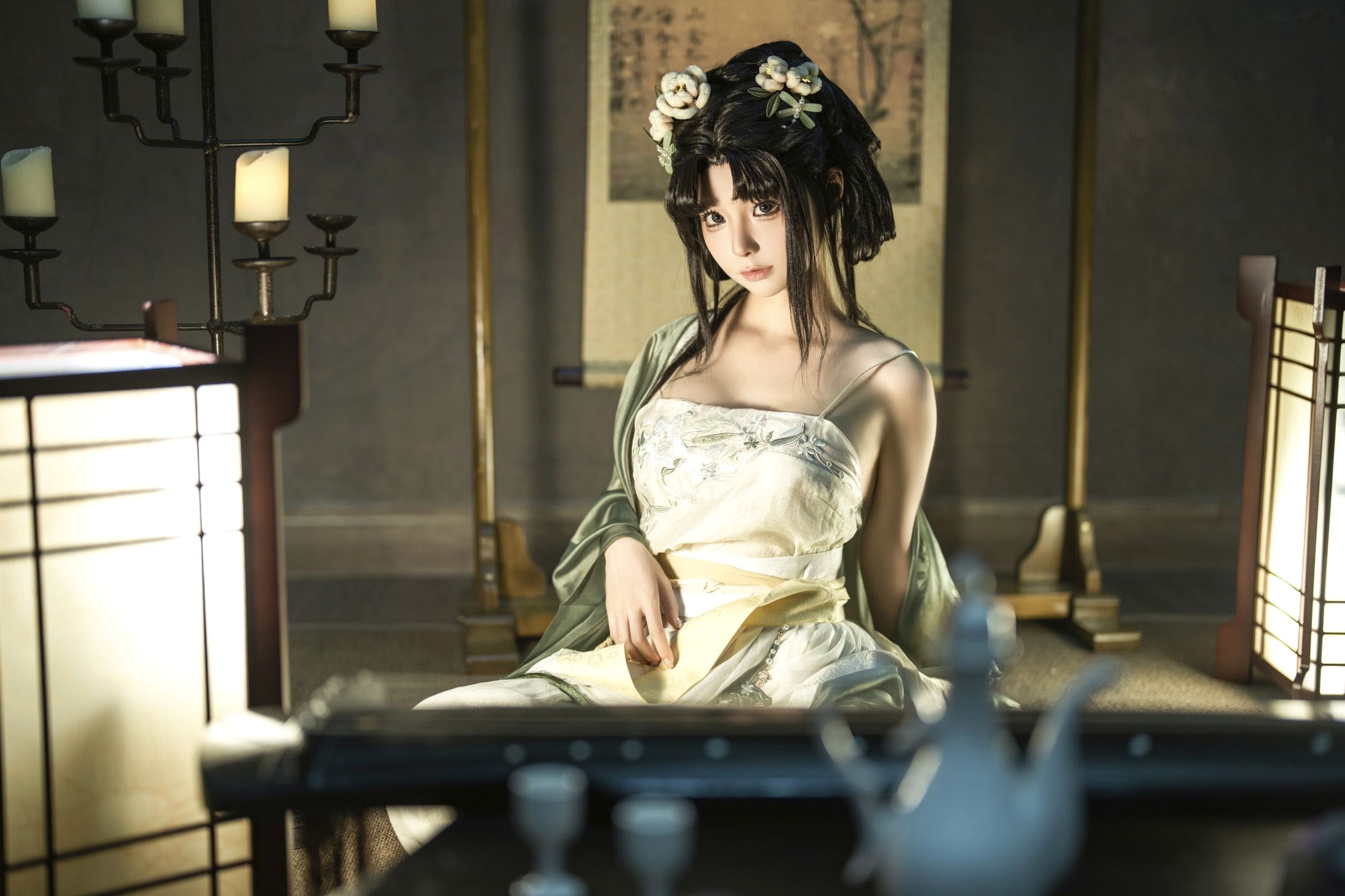 蠢沫沫《作品2》古风韵味与蕾丝私房性感角色扮演写真