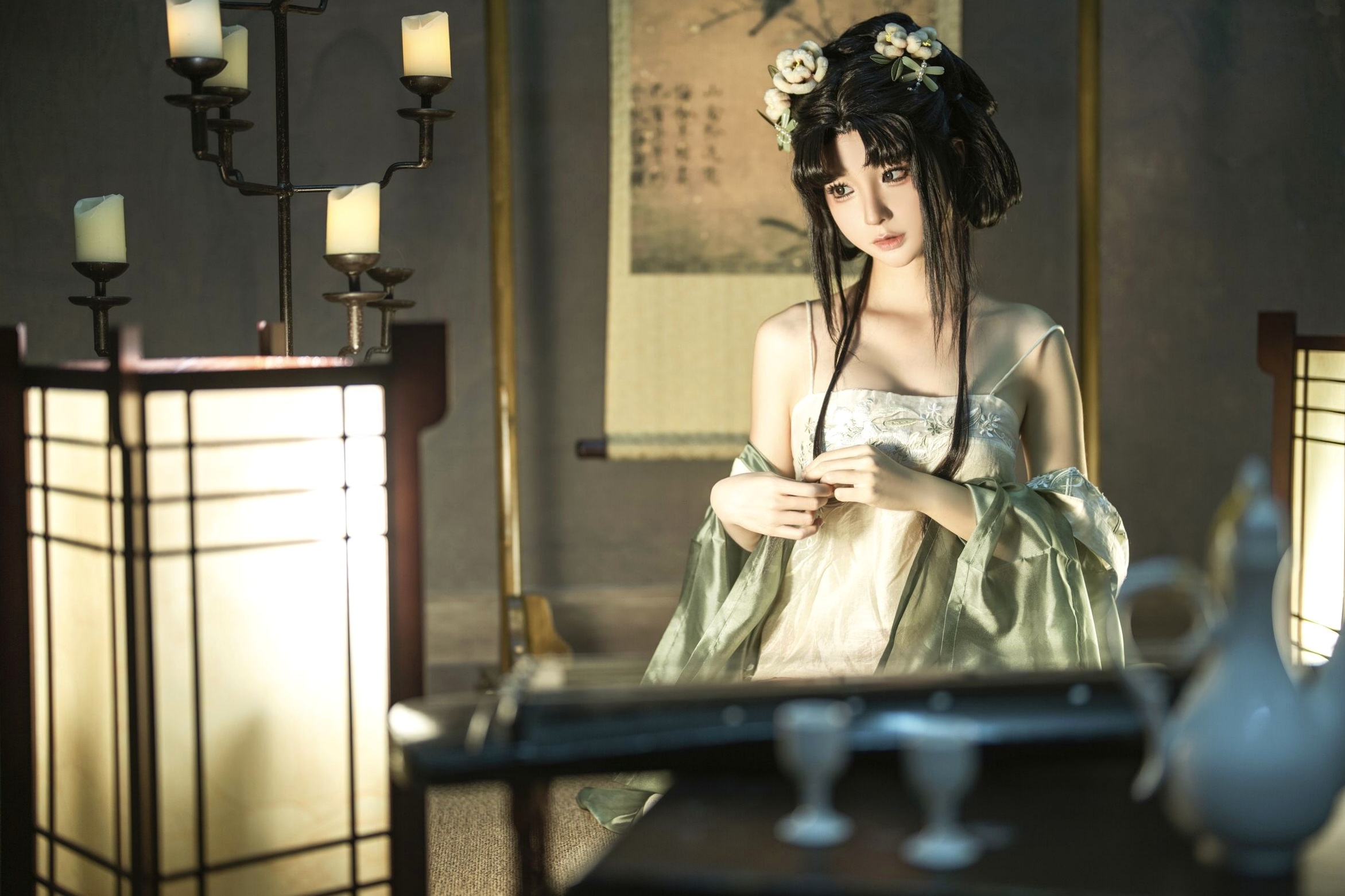 蠢沫沫《作品2》古风韵味与蕾丝私房性感角色扮演写真