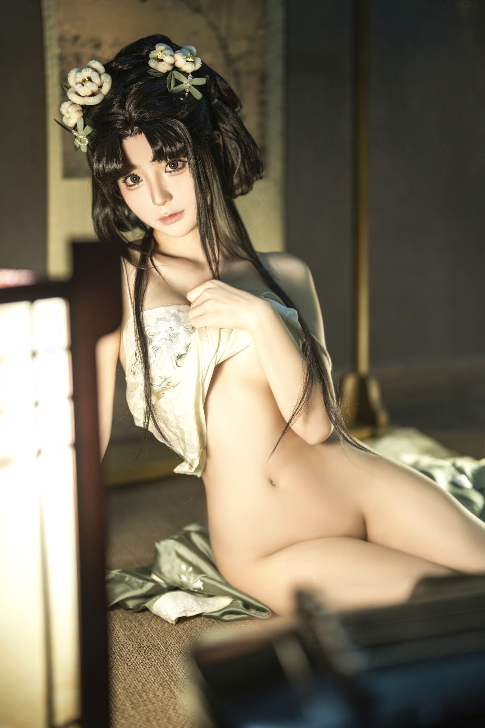 蠢沫沫《作品2》古风韵味与蕾丝私房性感角色扮演写真