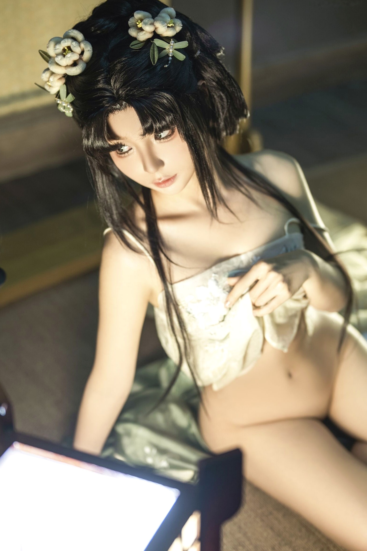 蠢沫沫《作品2》古风韵味与蕾丝私房性感角色扮演写真