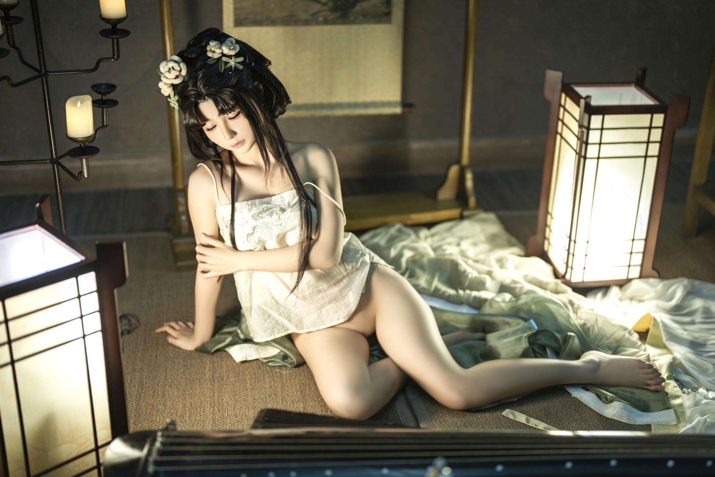 蠢沫沫《作品2》古风韵味与蕾丝私房性感角色扮演写真
