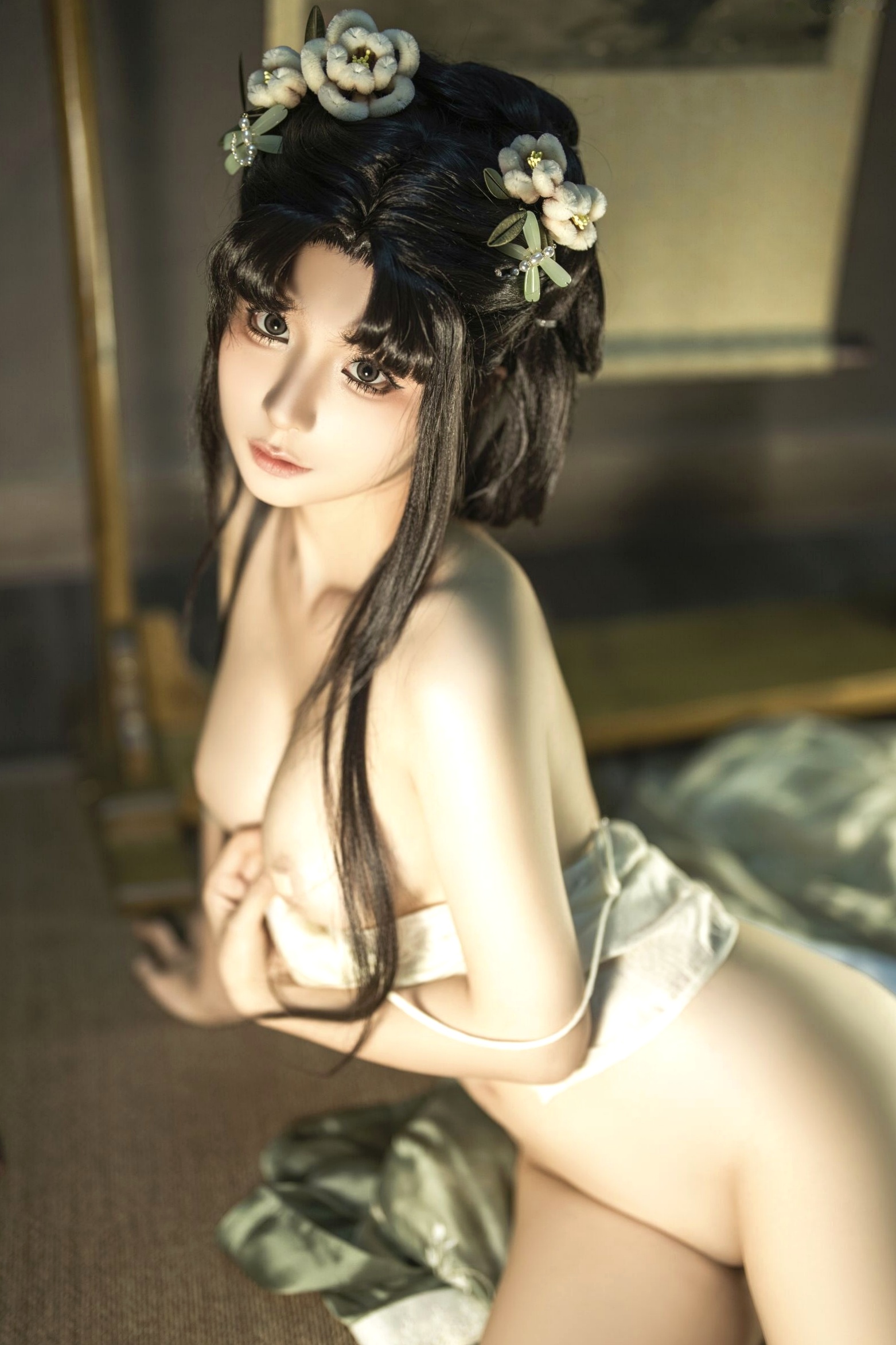 蠢沫沫《作品2》古风韵味与蕾丝私房性感角色扮演写真