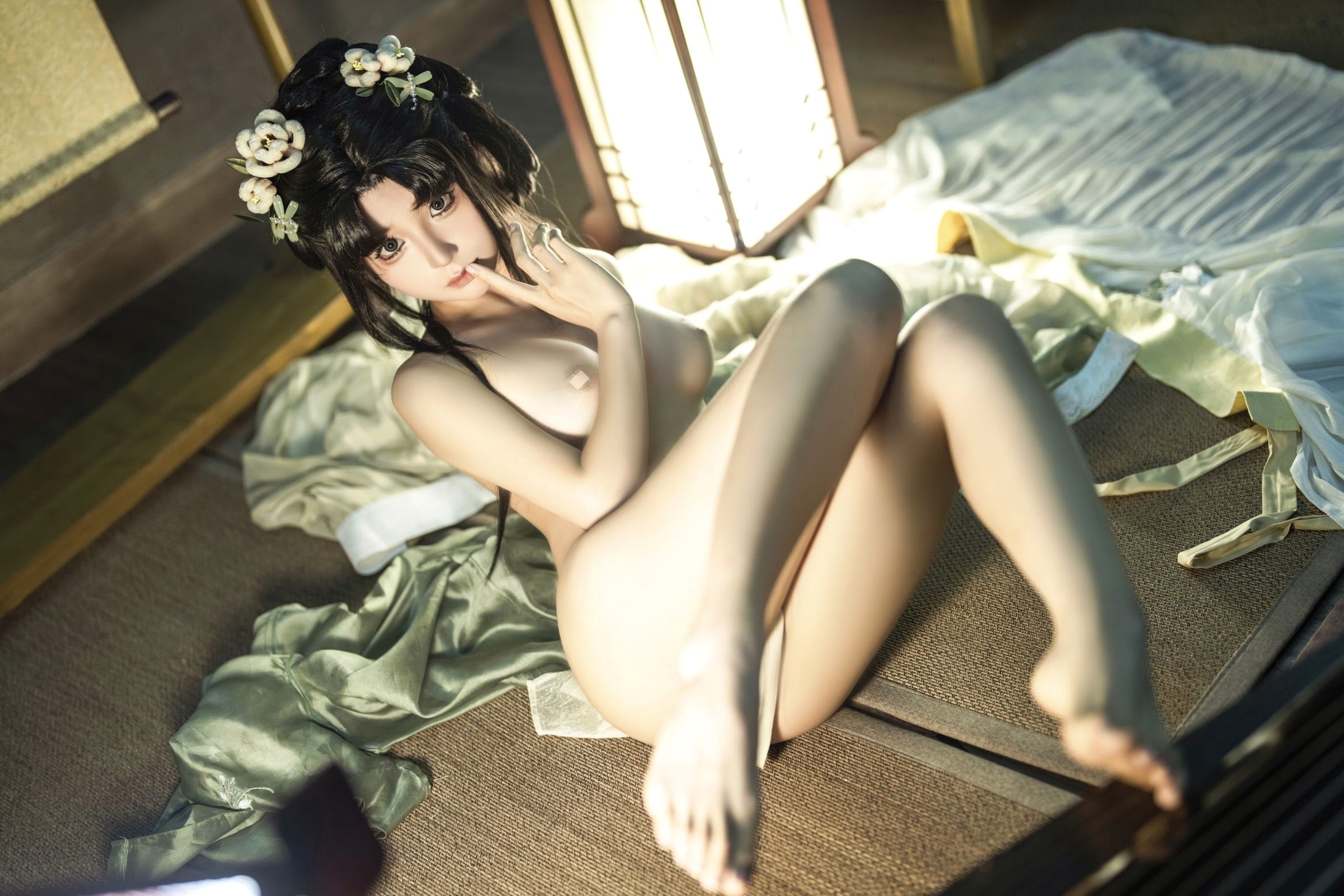 蠢沫沫《作品2》古风韵味与蕾丝私房性感角色扮演写真