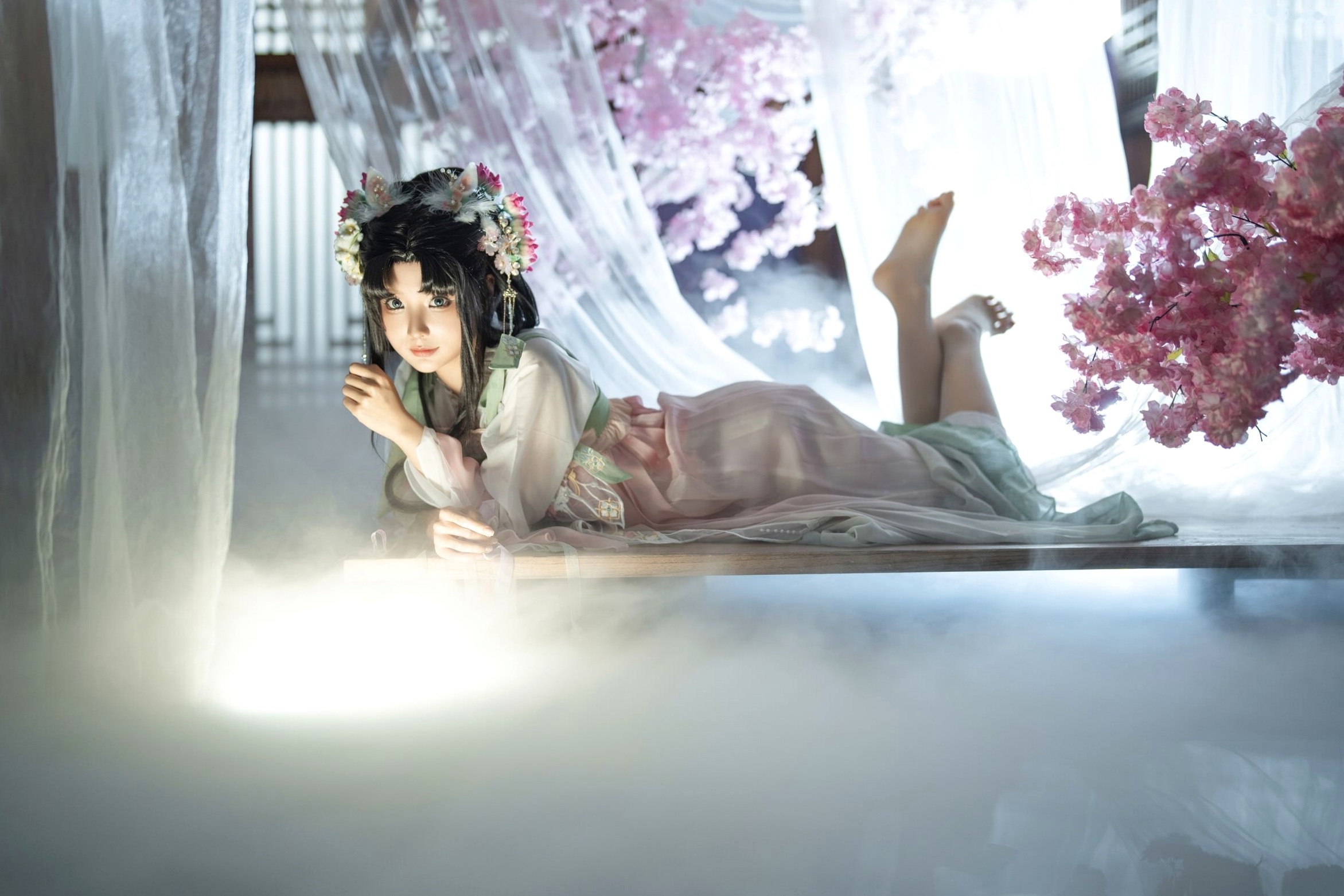 蠢沫沫《作品2》古风韵味与蕾丝私房性感角色扮演写真