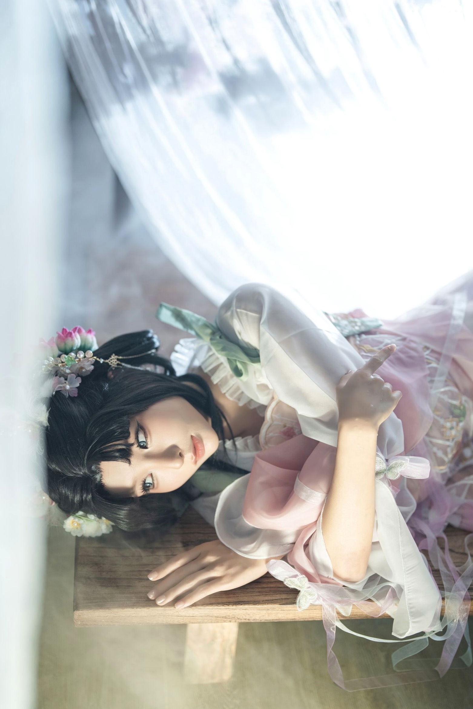 蠢沫沫《作品2》古风韵味与蕾丝私房性感角色扮演写真