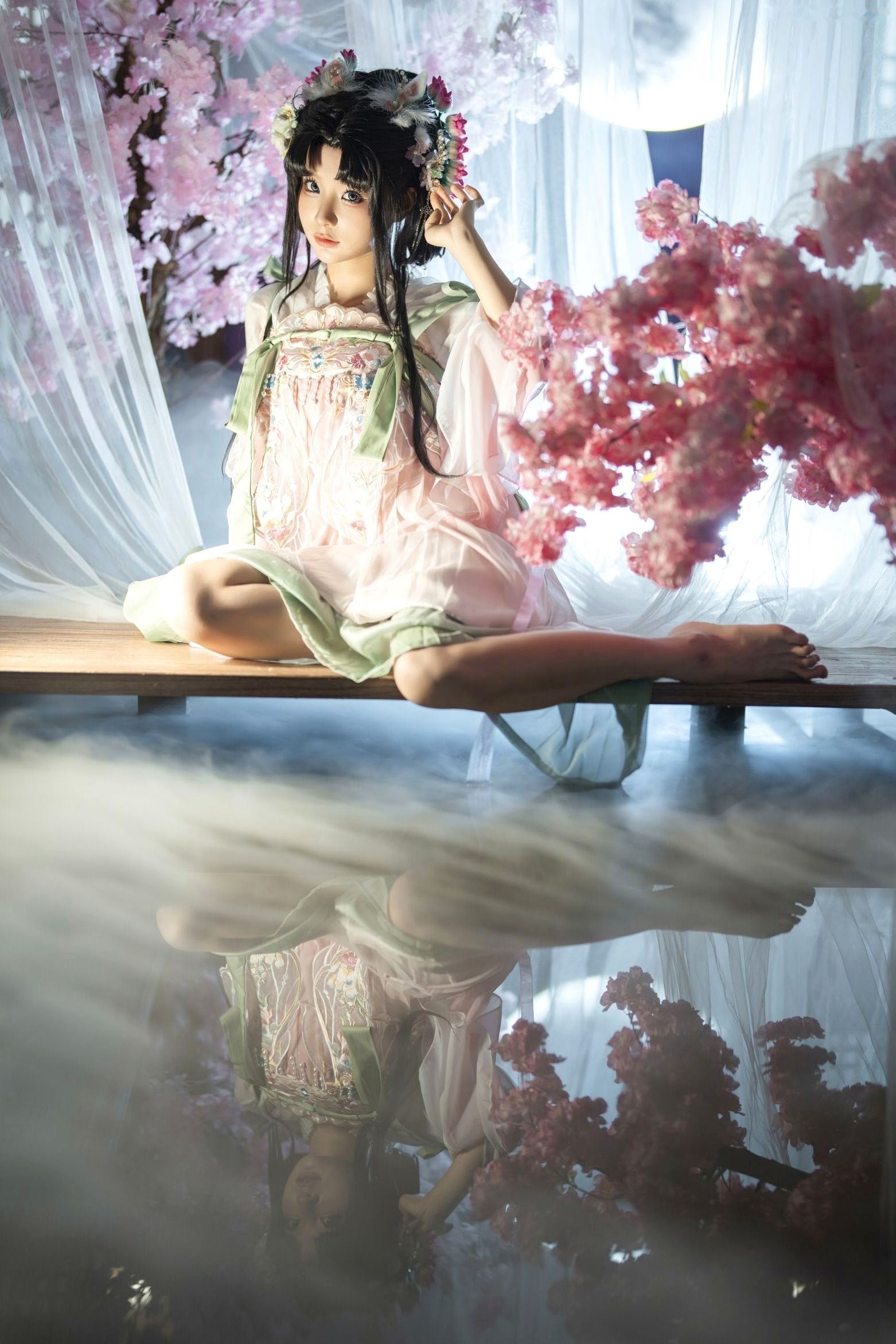 蠢沫沫《作品2》古风韵味与蕾丝私房性感角色扮演写真