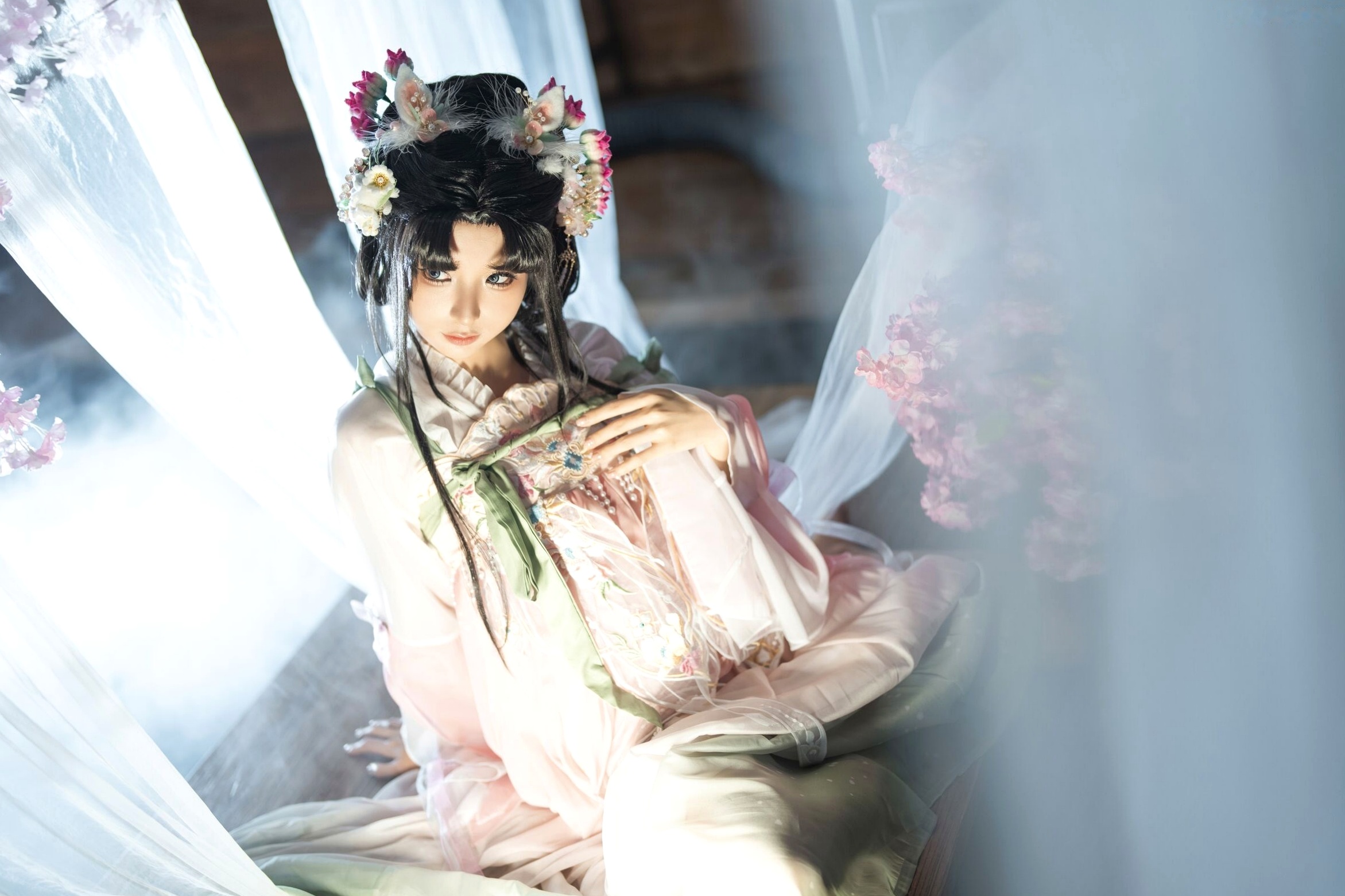蠢沫沫《作品2》古风韵味与蕾丝私房性感角色扮演写真