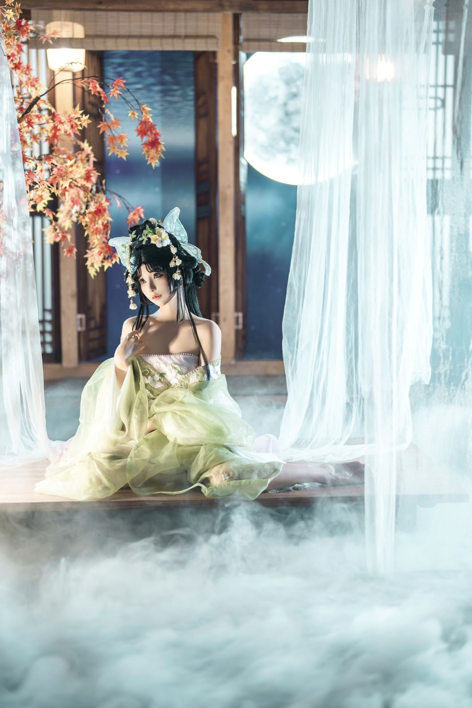 蠢沫沫《作品2》古风韵味与蕾丝私房性感角色扮演写真