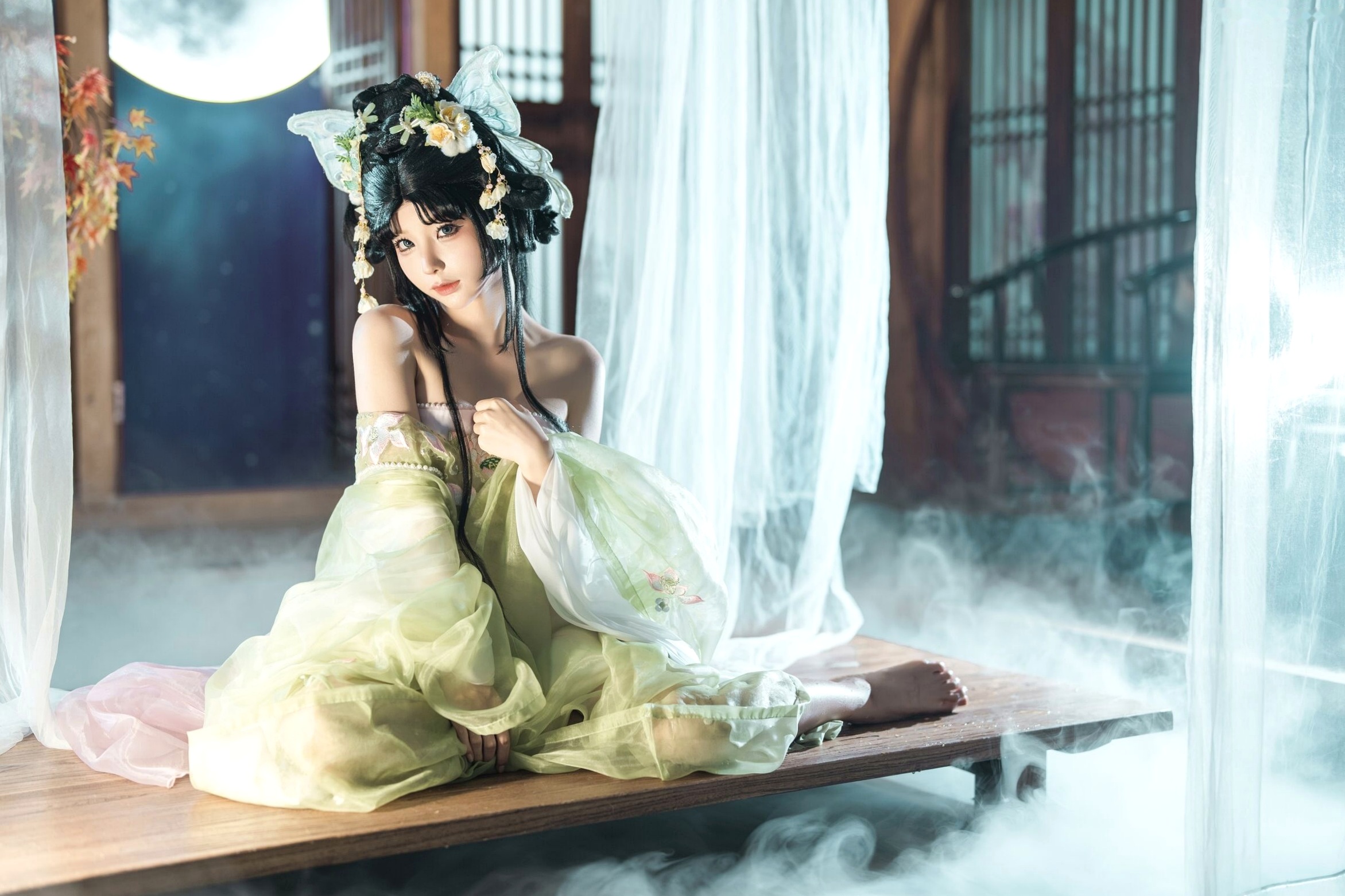 蠢沫沫《作品2》古风韵味与蕾丝私房性感角色扮演写真