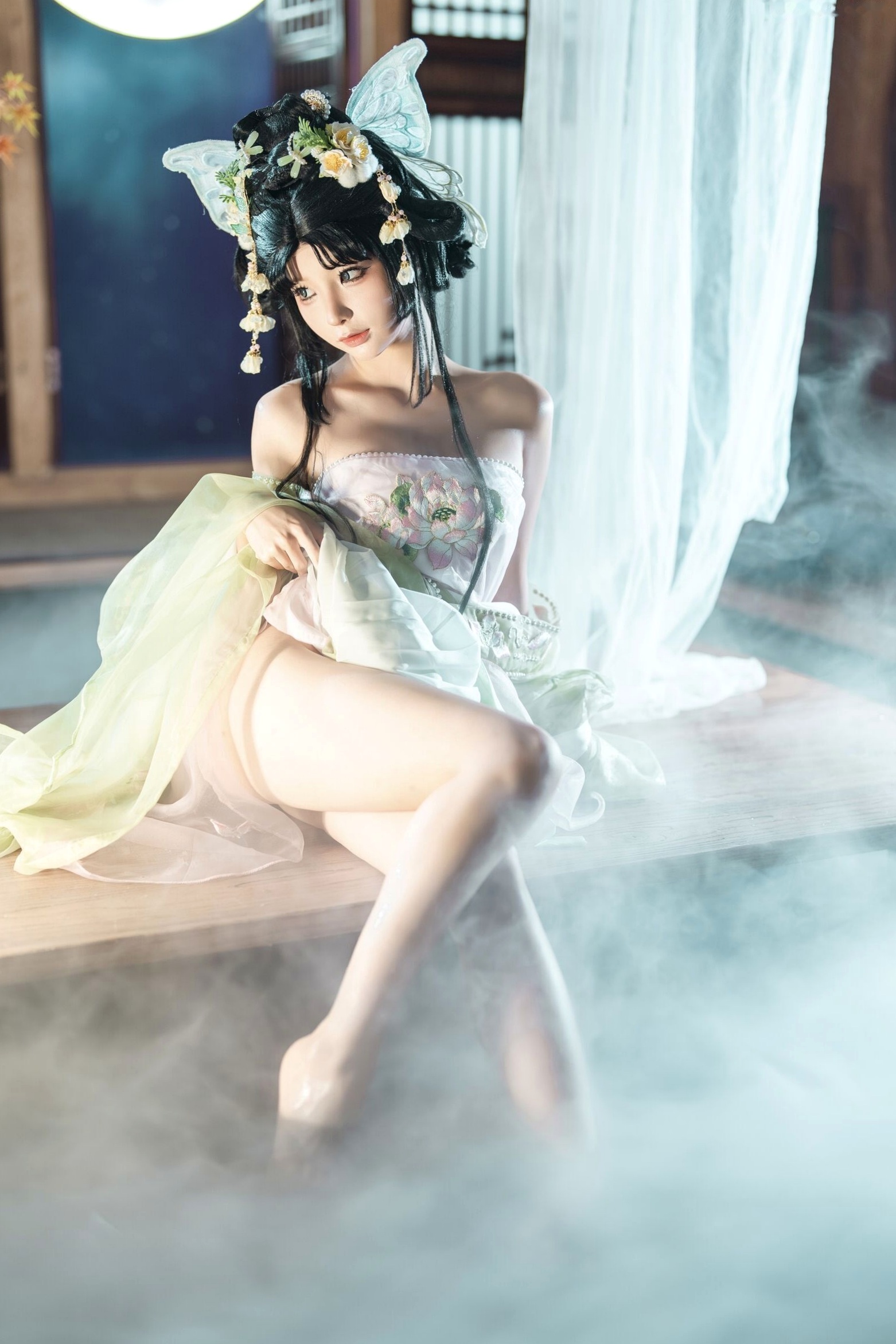 蠢沫沫《作品2》古风韵味与蕾丝私房性感角色扮演写真