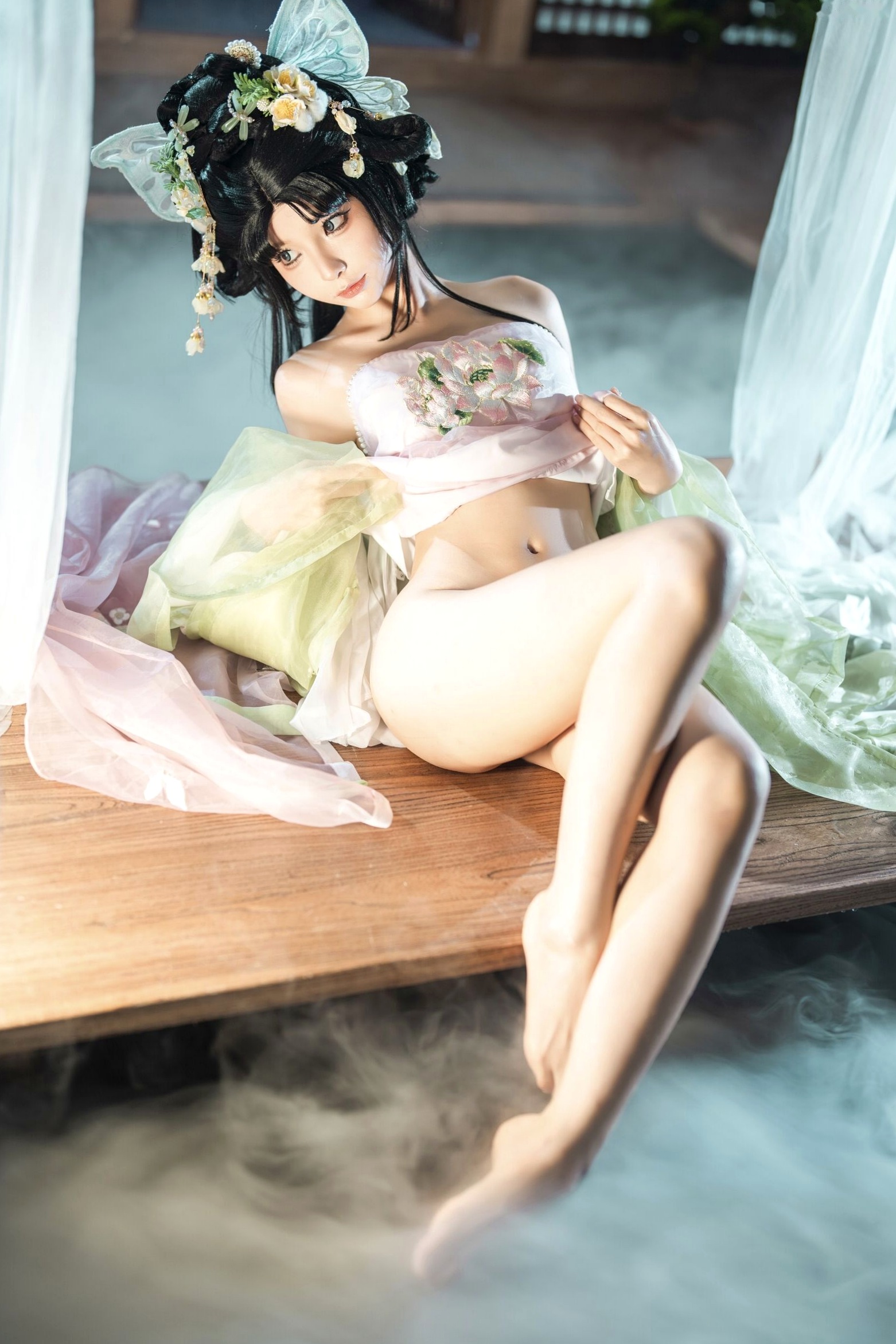 蠢沫沫《作品2》古风韵味与蕾丝私房性感角色扮演写真