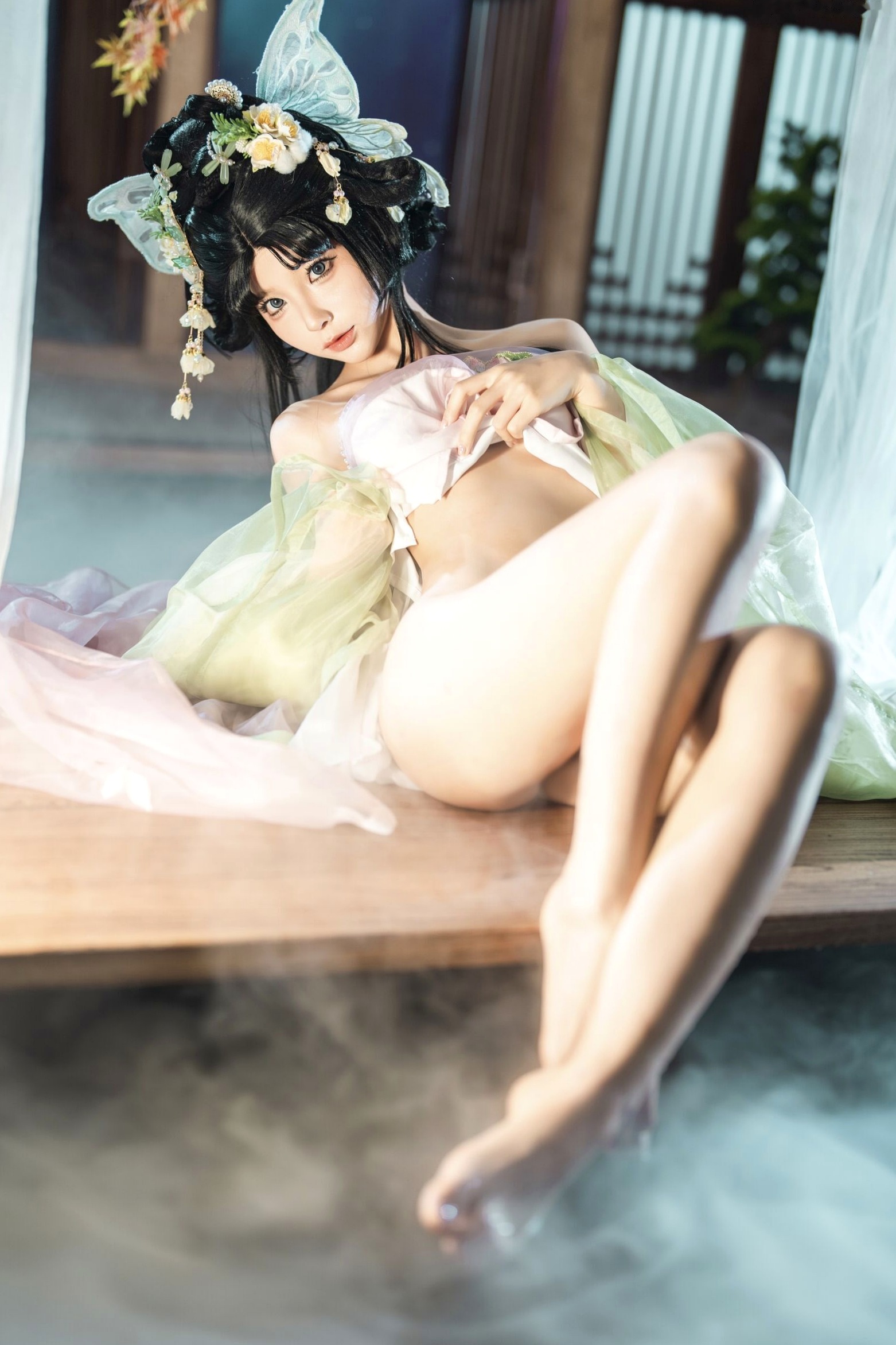 蠢沫沫《作品2》古风韵味与蕾丝私房性感角色扮演写真