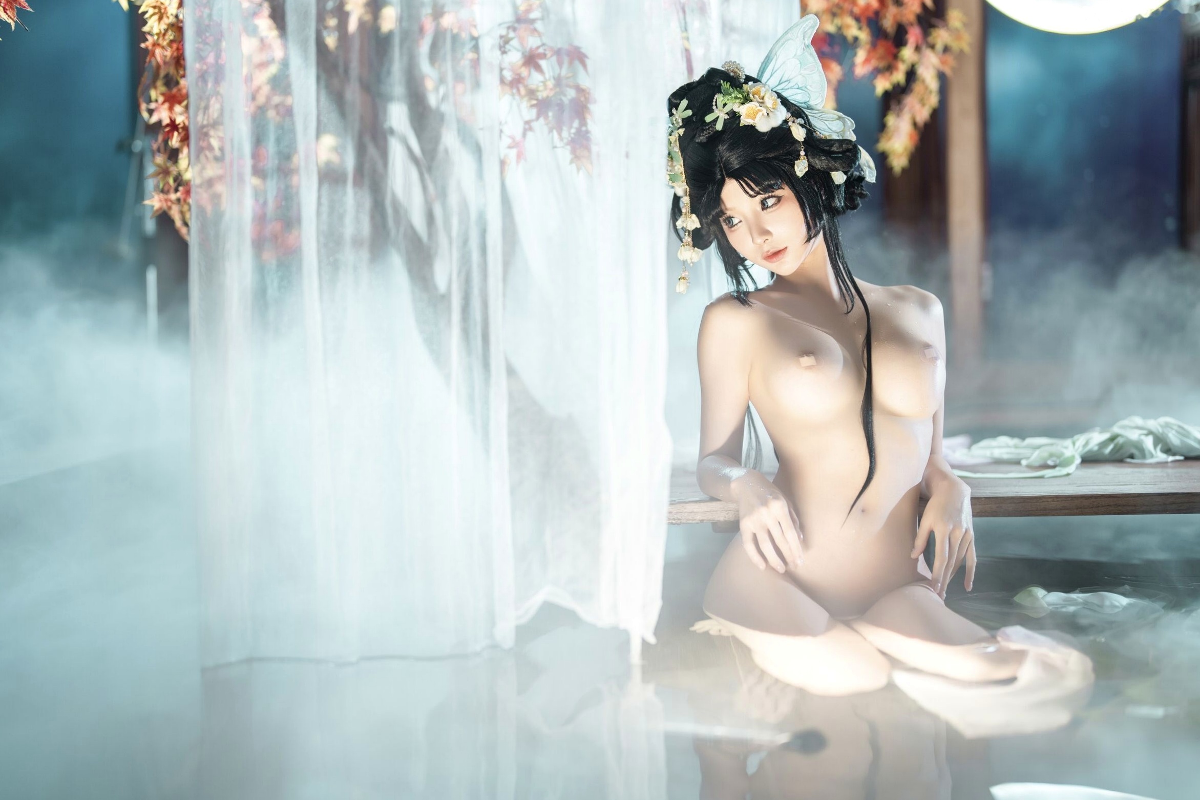 蠢沫沫《作品2》古风韵味与蕾丝私房性感角色扮演写真
