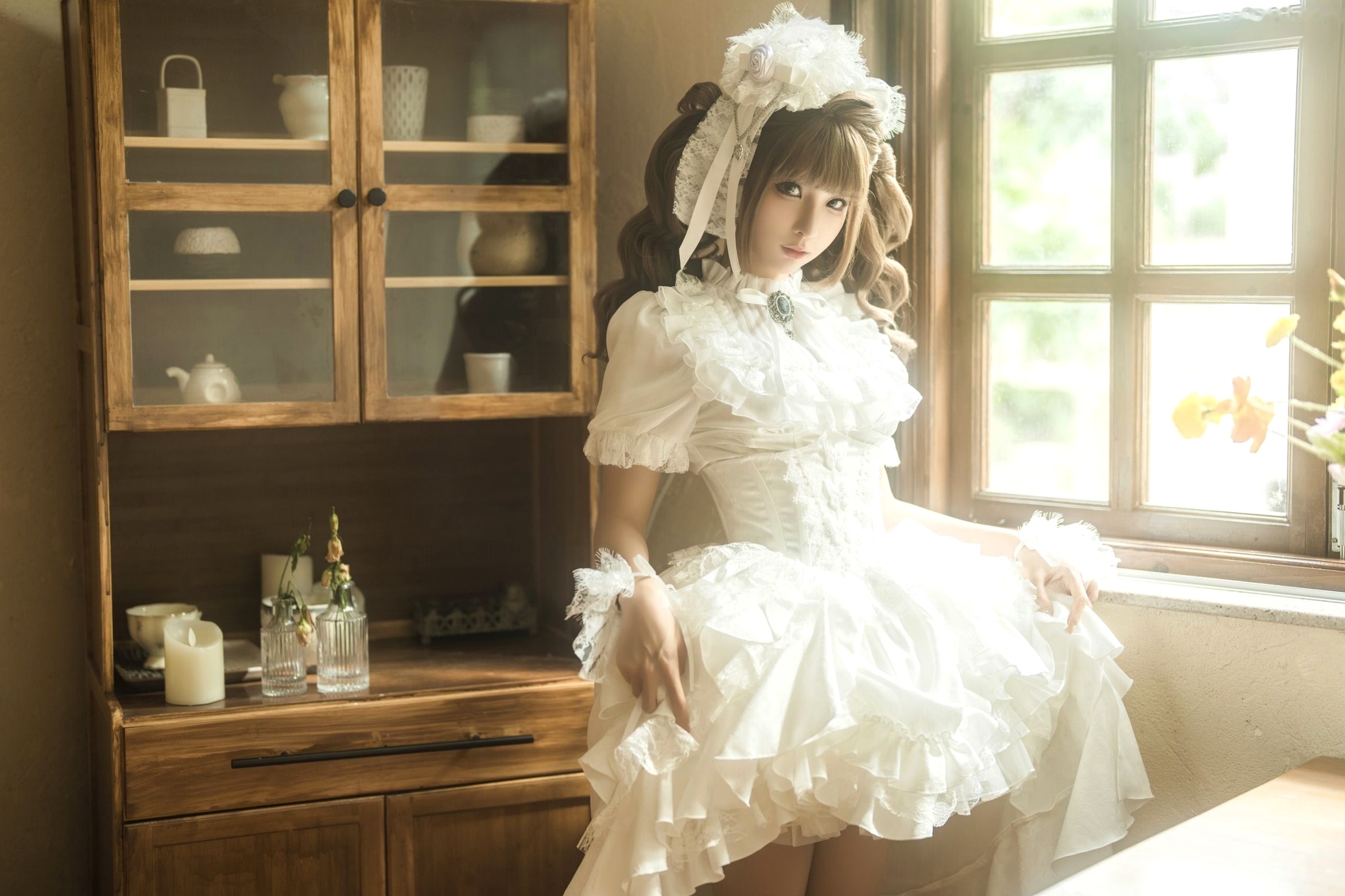 蠢沫沫《作品2》古风韵味与蕾丝私房性感角色扮演写真