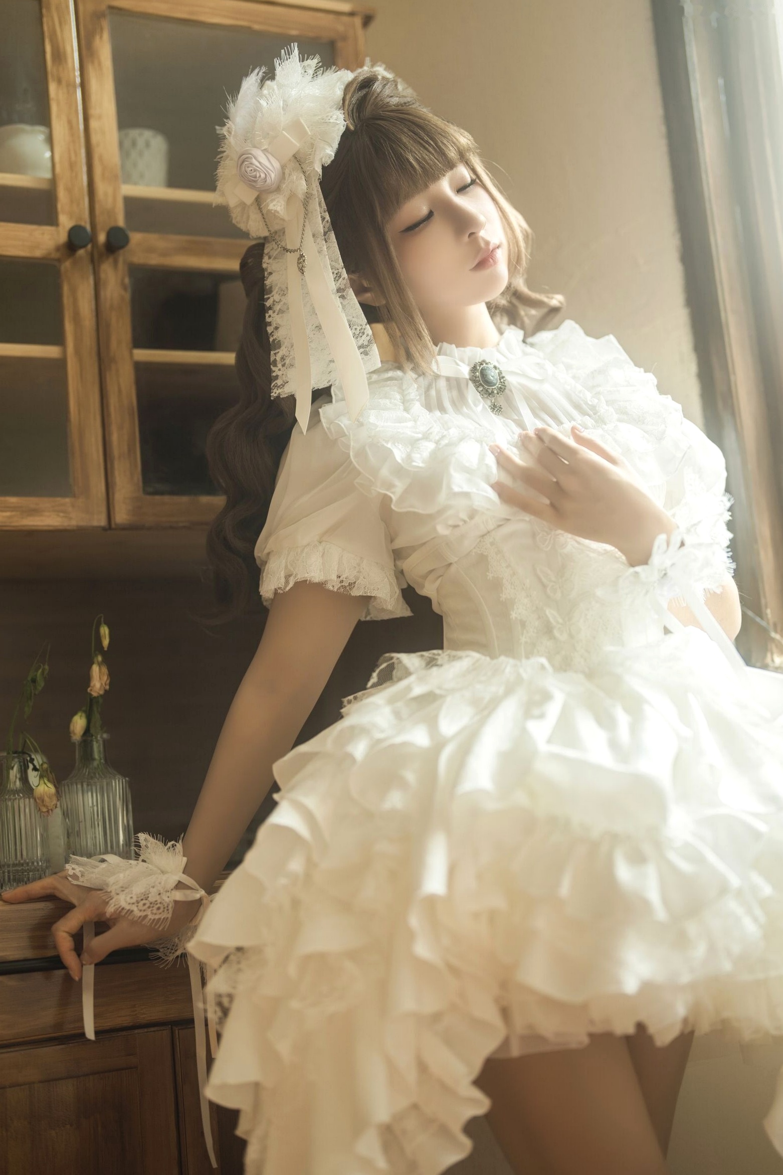 蠢沫沫《作品2》古风韵味与蕾丝私房性感角色扮演写真