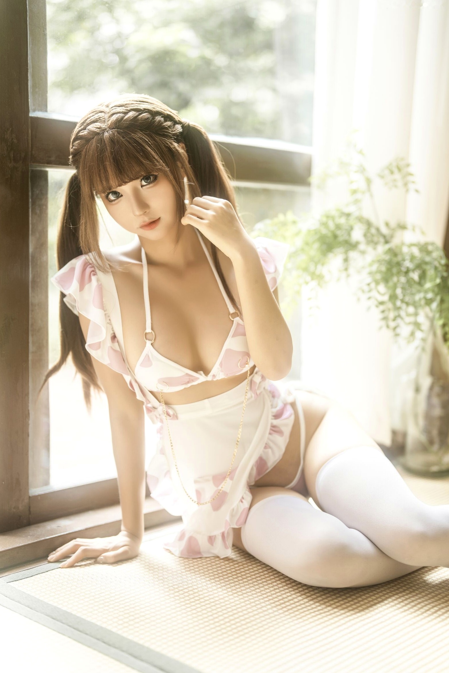 蠢沫沫《作品2》古风韵味与蕾丝私房性感角色扮演写真