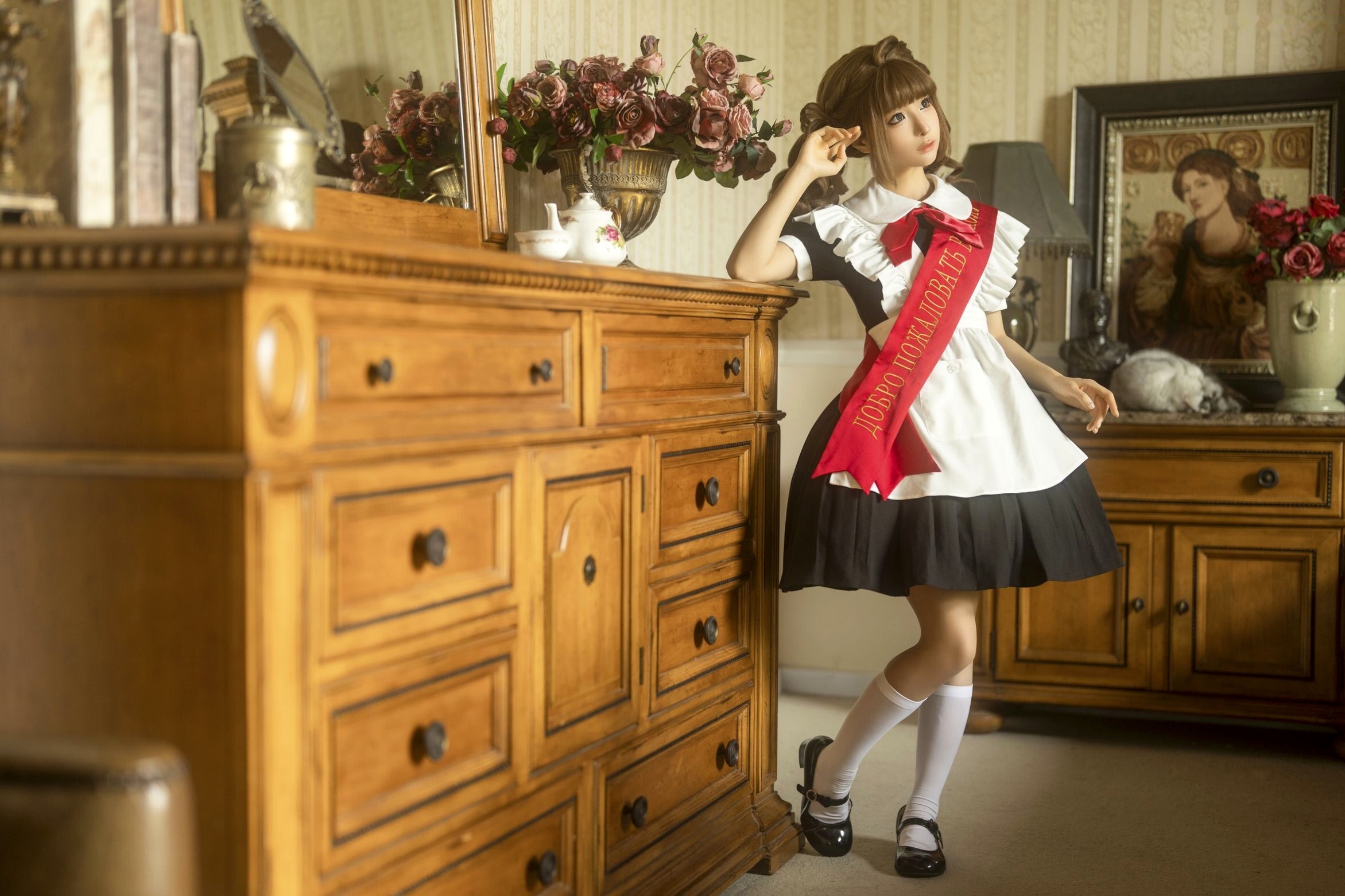 蠢沫沫《作品2》古风韵味与蕾丝私房性感角色扮演写真