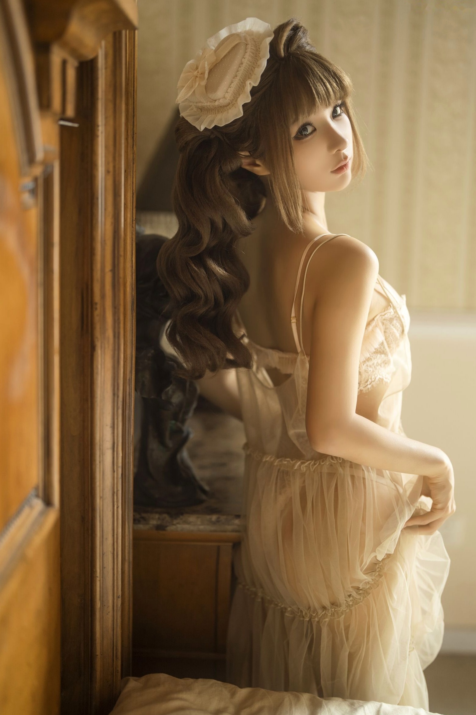 蠢沫沫《作品2》古风韵味与蕾丝私房性感角色扮演写真