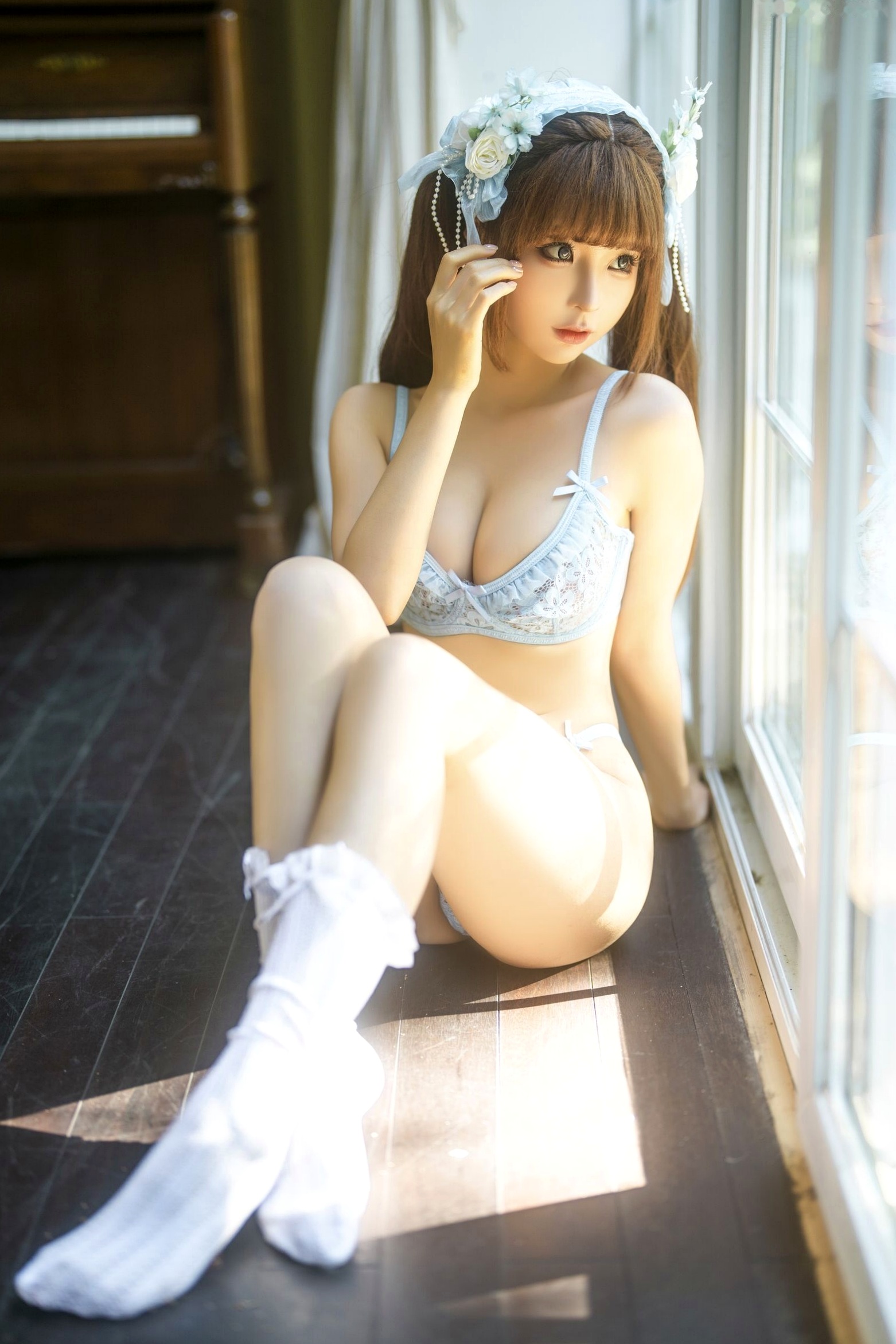 蠢沫沫《作品2》古风韵味与蕾丝私房性感角色扮演写真