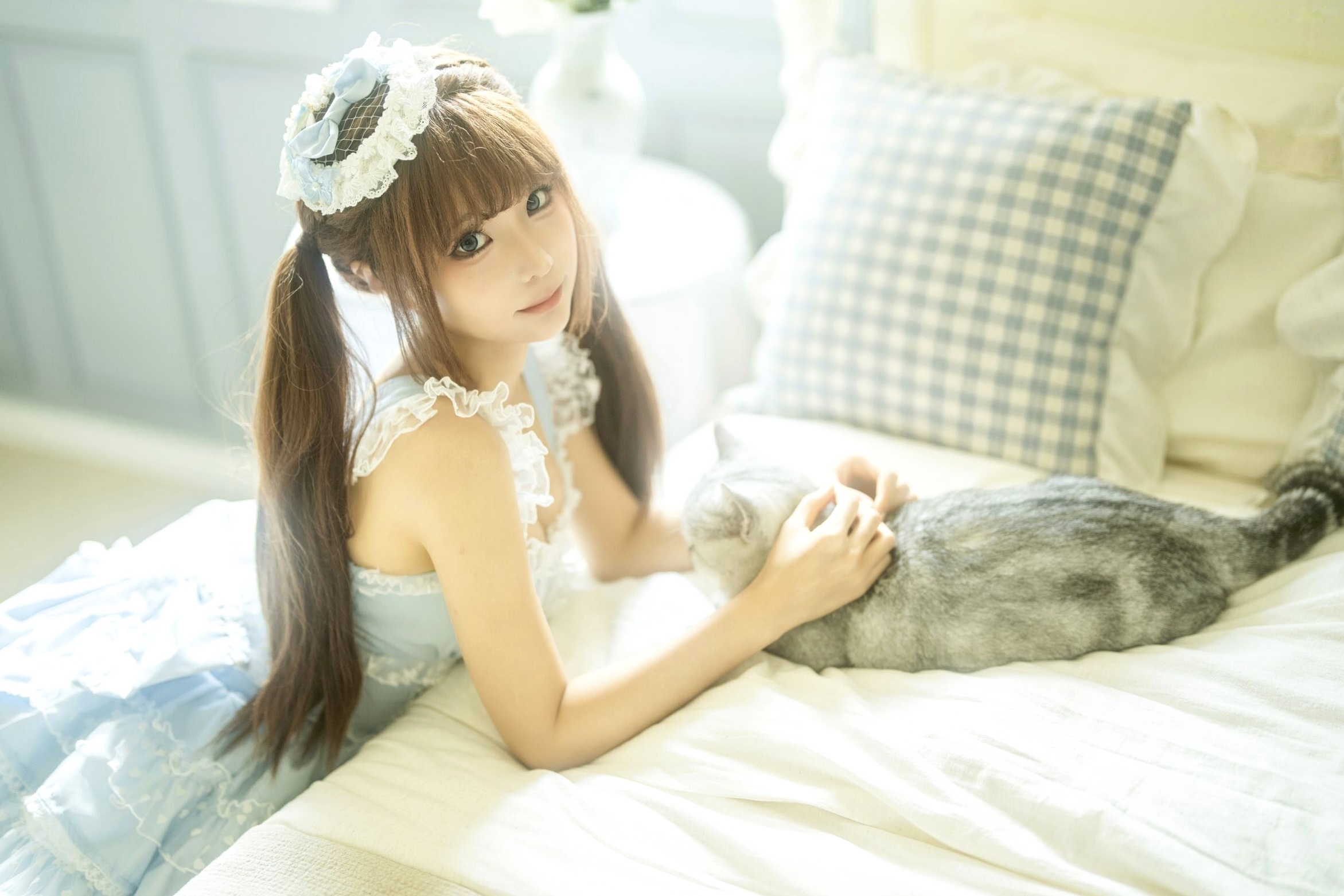 蠢沫沫《作品2》古风韵味与蕾丝私房性感角色扮演写真