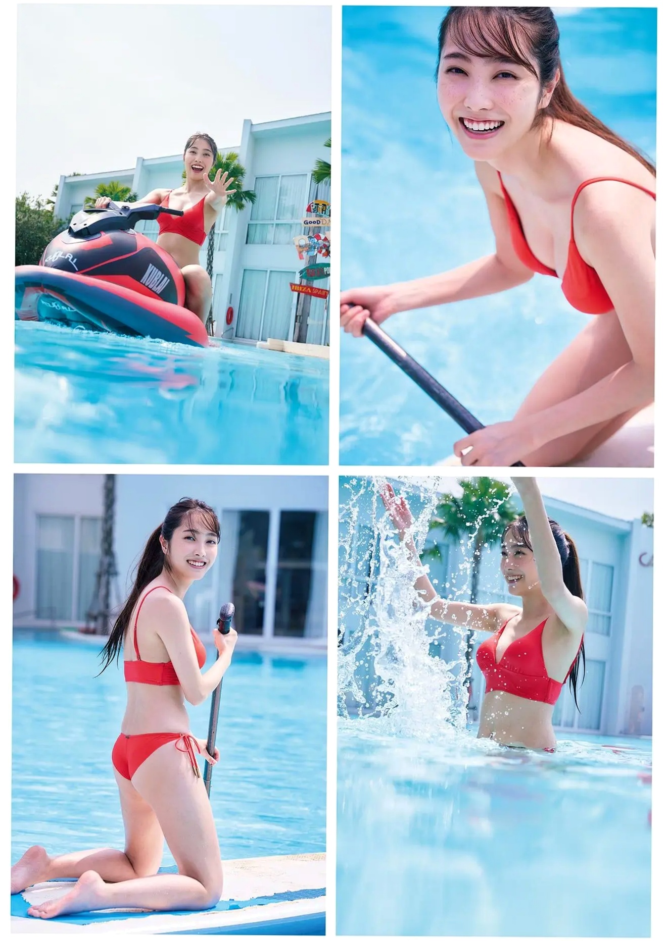 福田ルミカ - Soar 日本清新少女海边泳池比基尼性感写真