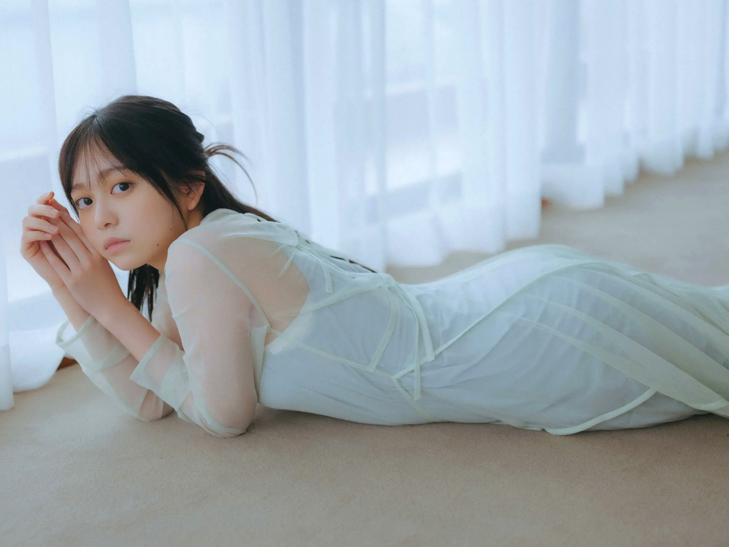蓬莱舞 - 蒼い音 vol.2 豪華版 日系清纯美少女白色内衣私房写真 治愈系性感图集