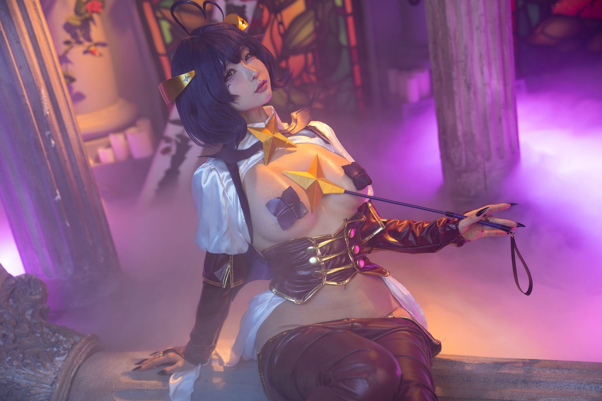 蠢沫沫-柊舞缇娜 魔法少女COS大尺度性感美臀诱惑写真