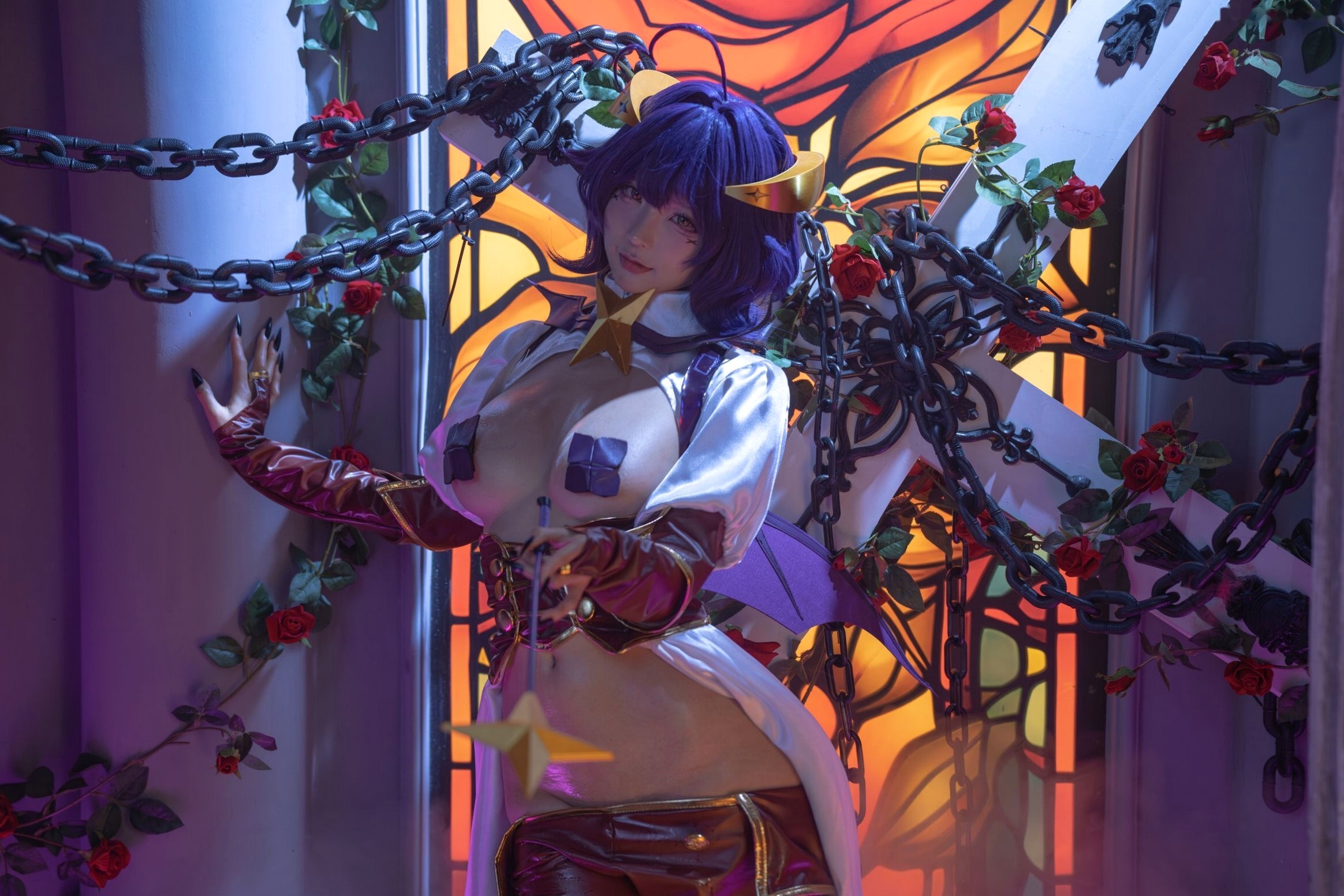 蠢沫沫-柊舞缇娜 魔法少女COS大尺度性感美臀诱惑写真
