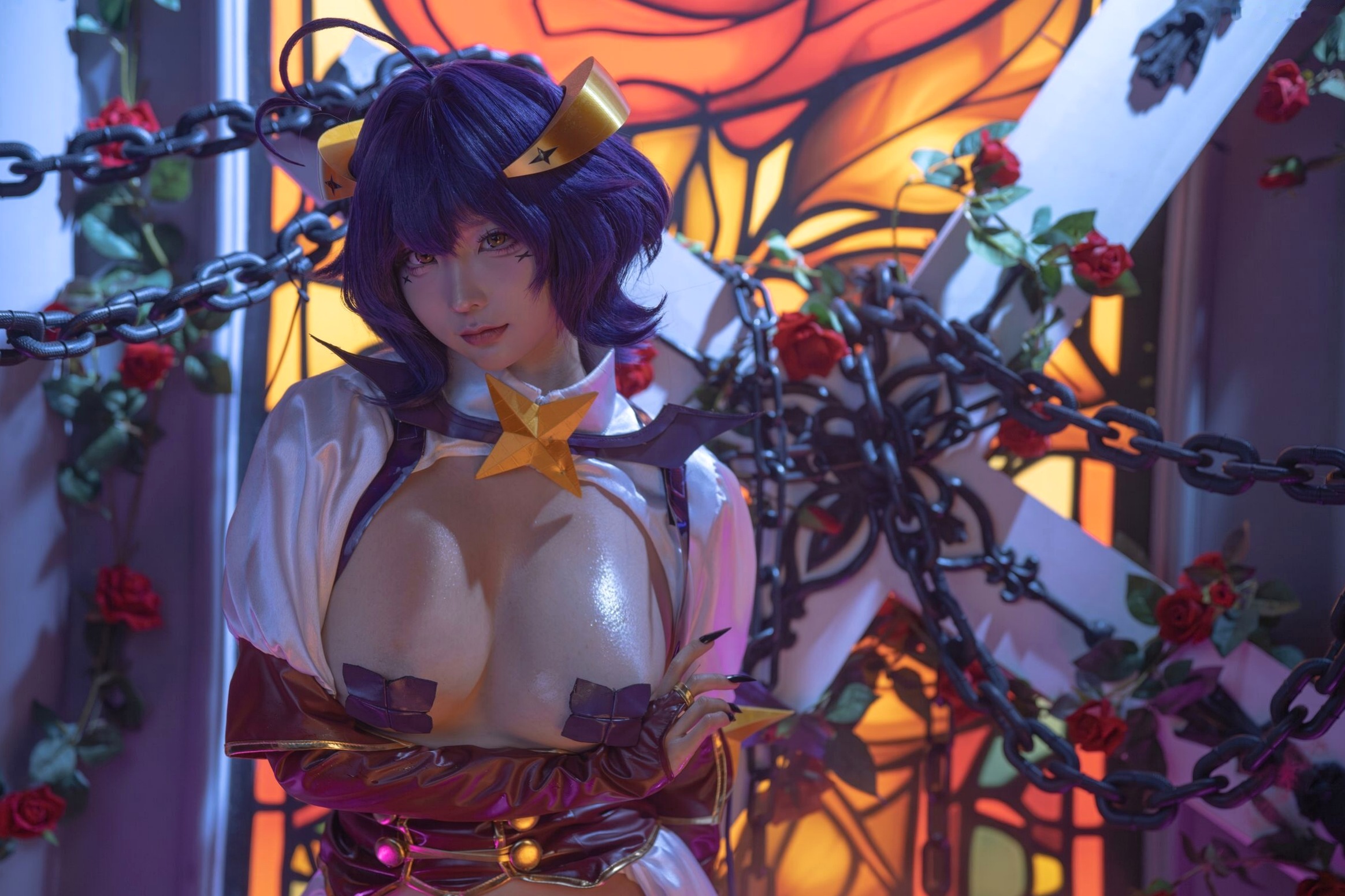 蠢沫沫-柊舞缇娜 魔法少女COS大尺度性感美臀诱惑写真