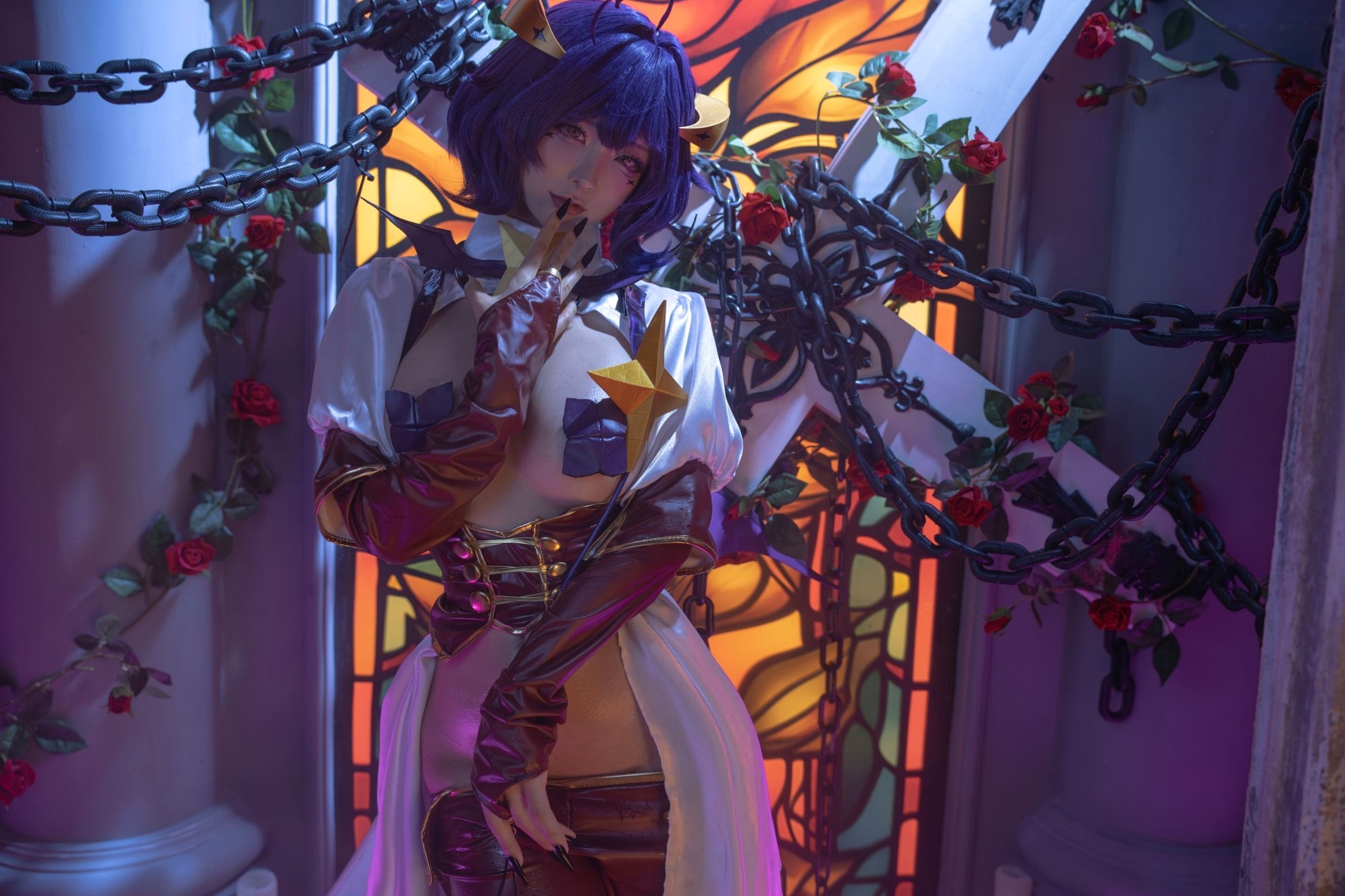 蠢沫沫-柊舞缇娜 魔法少女COS大尺度性感美臀诱惑写真
