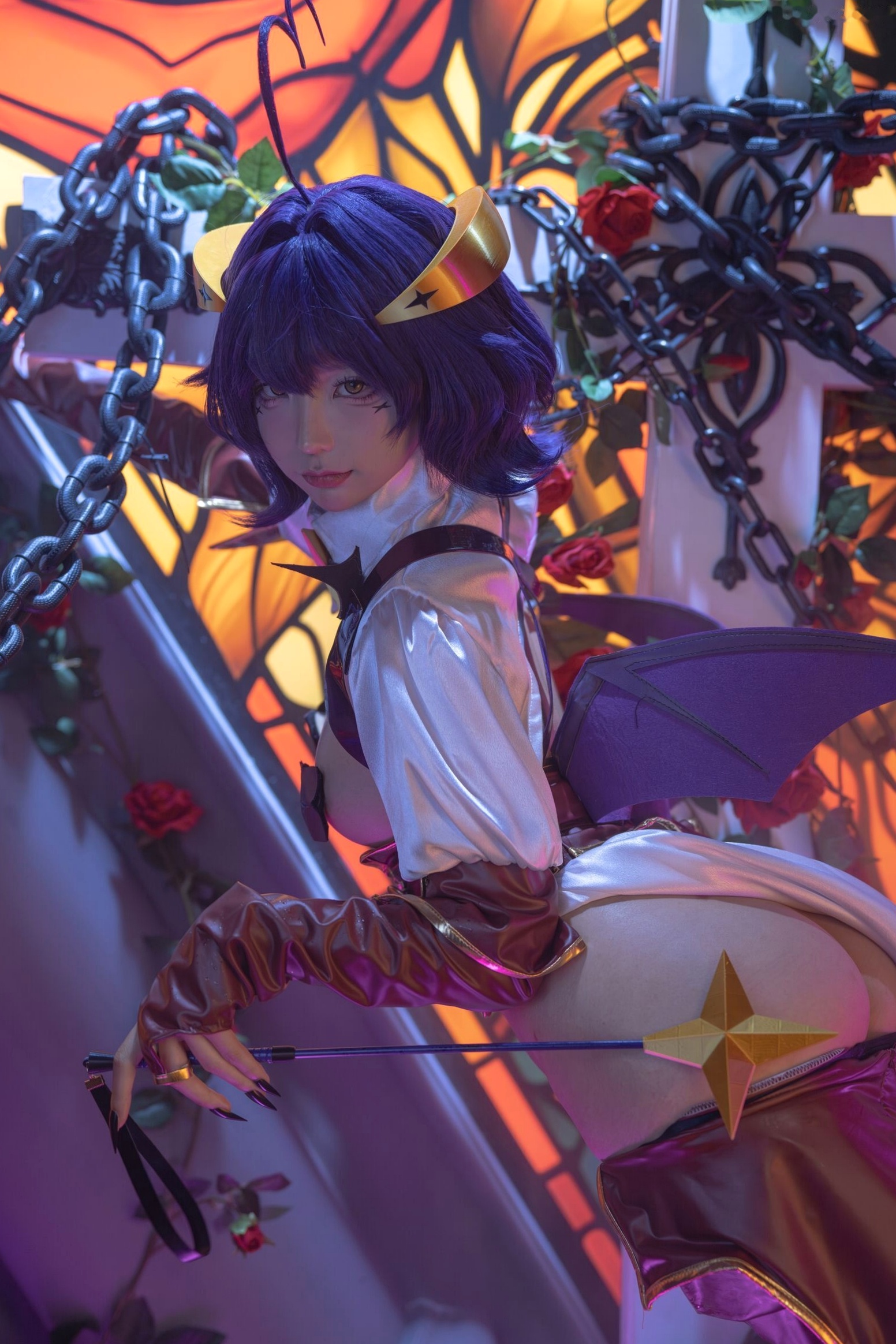 蠢沫沫-柊舞缇娜 魔法少女COS大尺度性感美臀诱惑写真