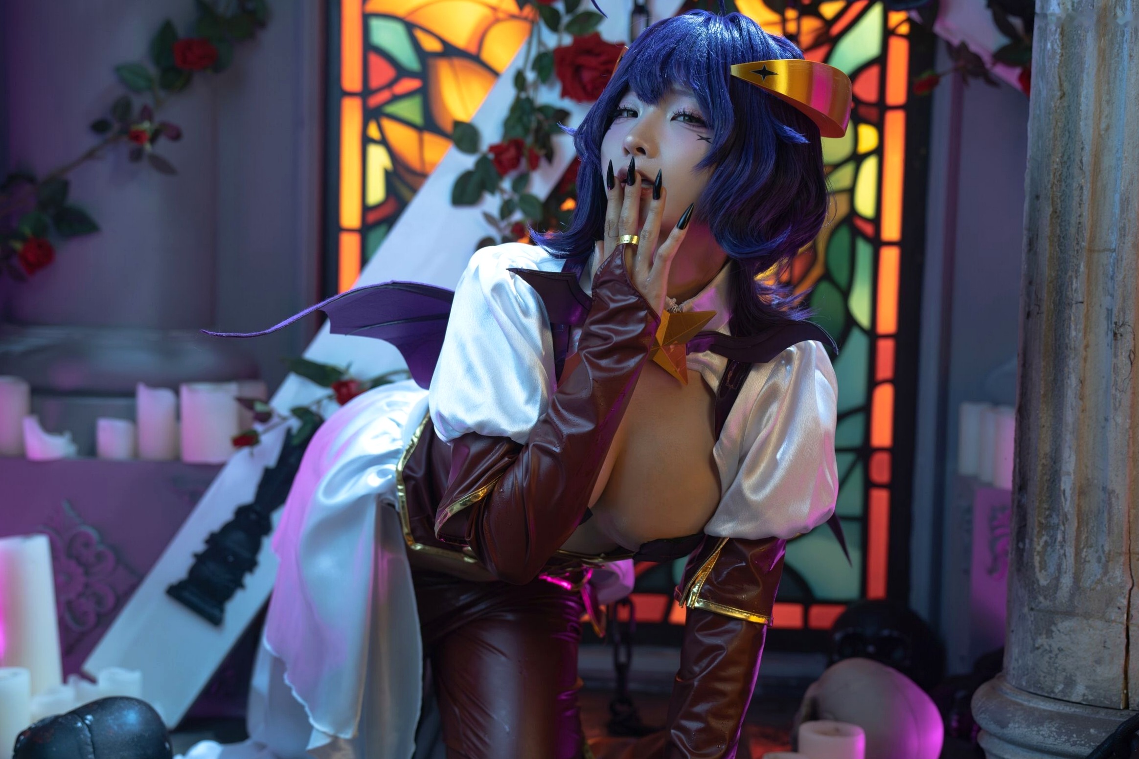 蠢沫沫-柊舞缇娜 魔法少女COS大尺度性感美臀诱惑写真