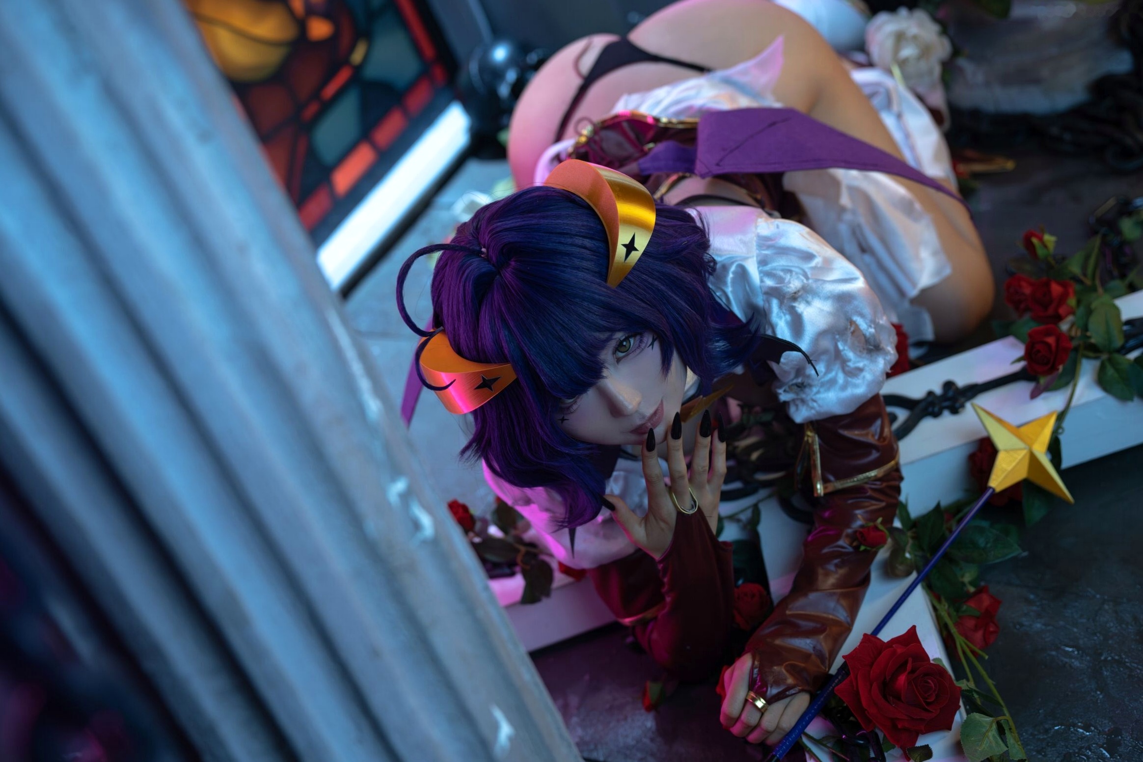 蠢沫沫-柊舞缇娜 魔法少女COS大尺度性感美臀诱惑写真