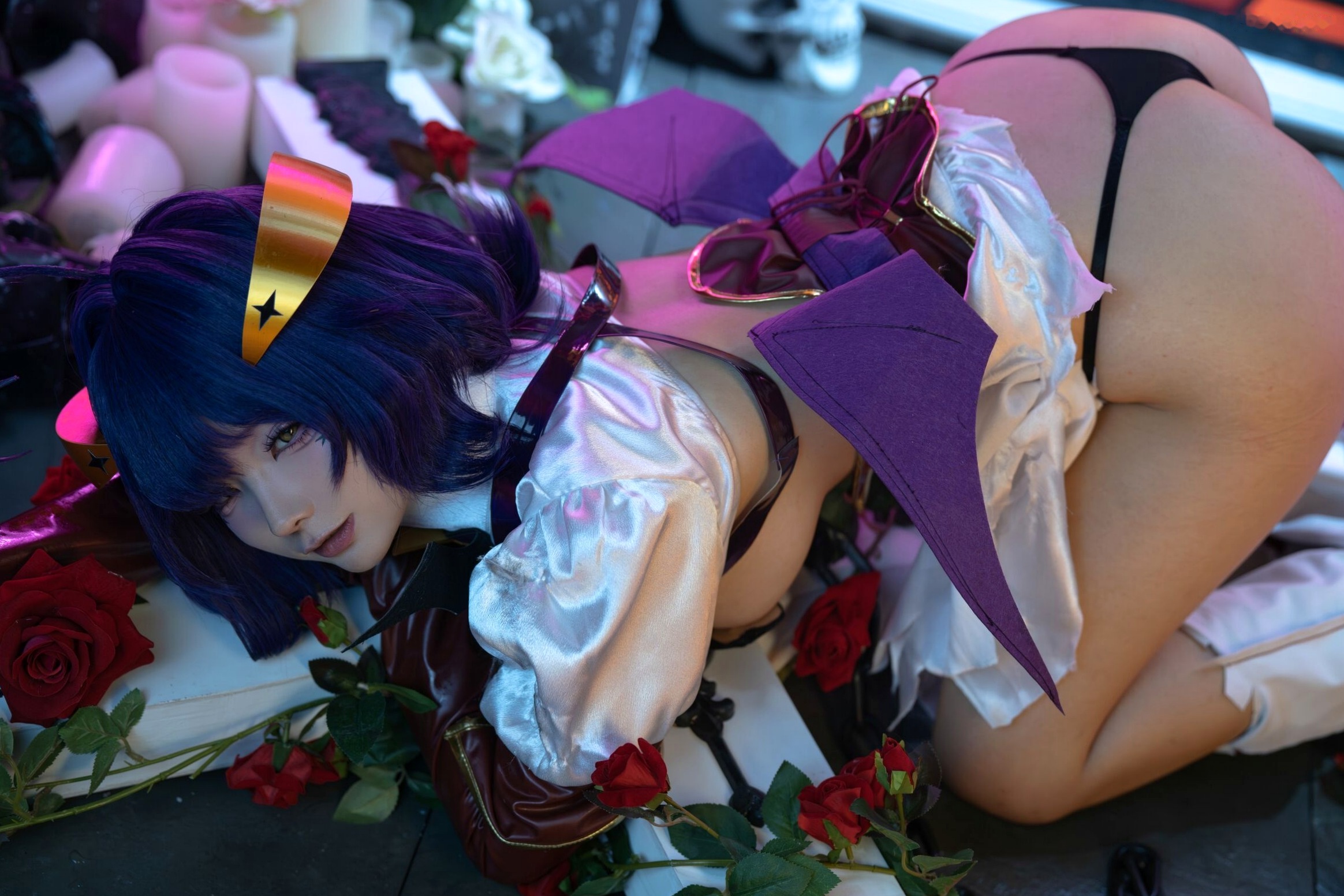 蠢沫沫-柊舞缇娜 魔法少女COS大尺度性感美臀诱惑写真