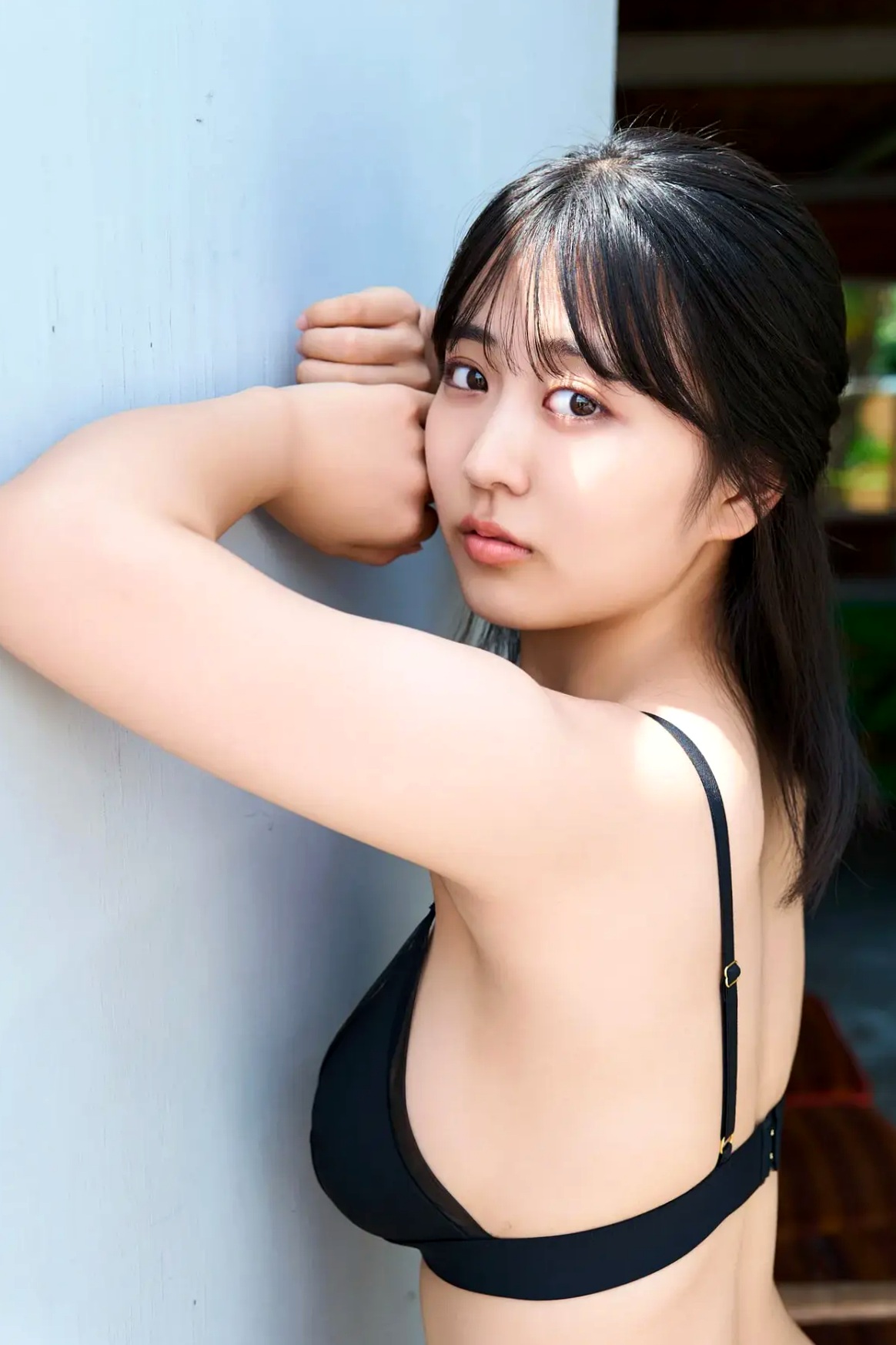 福井梨莉華 - Pure Gift vol.1 日系清纯性感黑色内衣私房写真