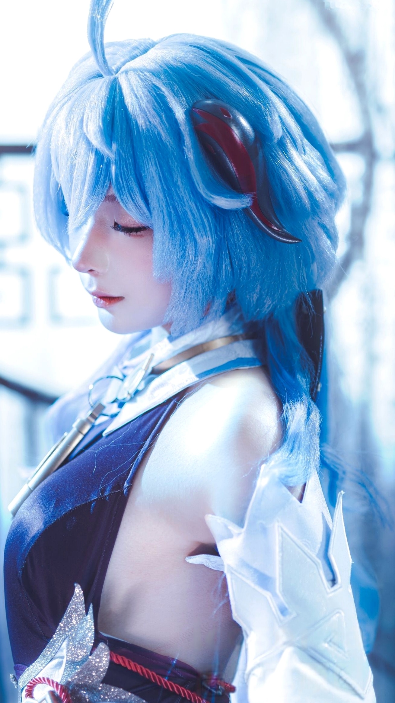 蠢沫沫-Ganyu甘雨Cosplay写真 唯美古风仙女角色扮演图集