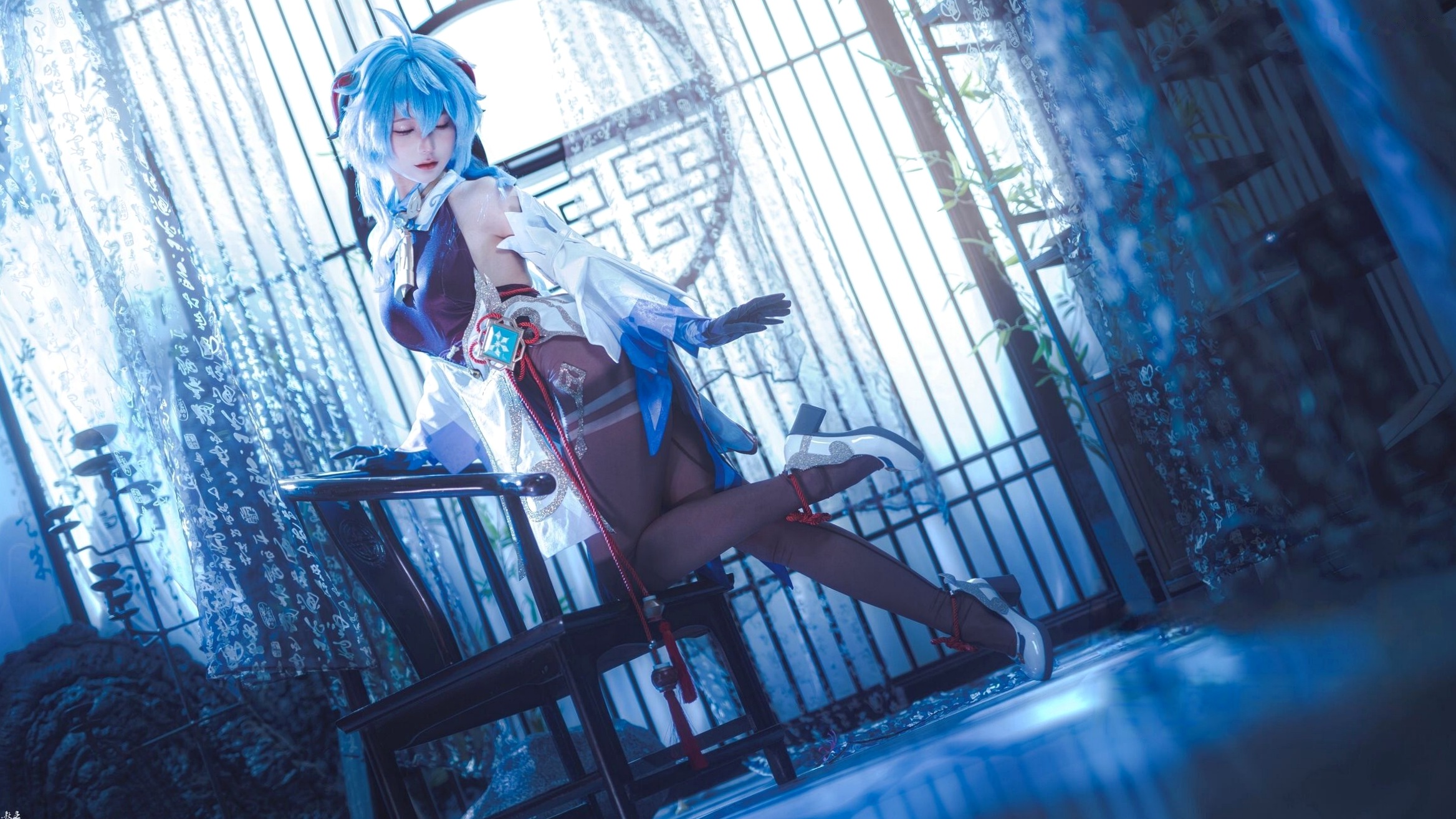 蠢沫沫-Ganyu甘雨Cosplay写真 唯美古风仙女角色扮演图集