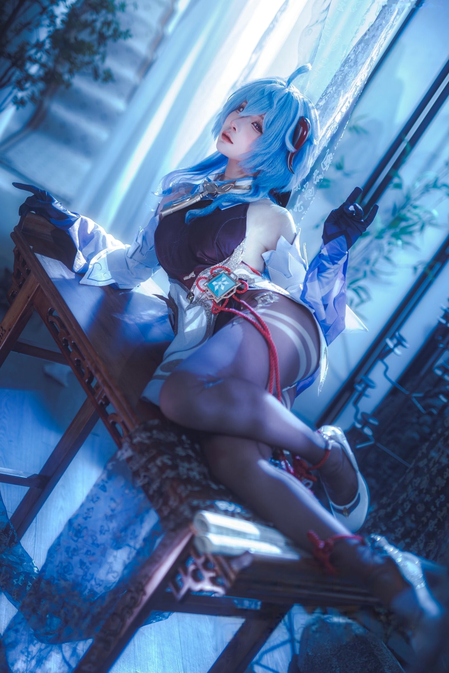 蠢沫沫-Ganyu甘雨Cosplay写真 唯美古风仙女角色扮演图集