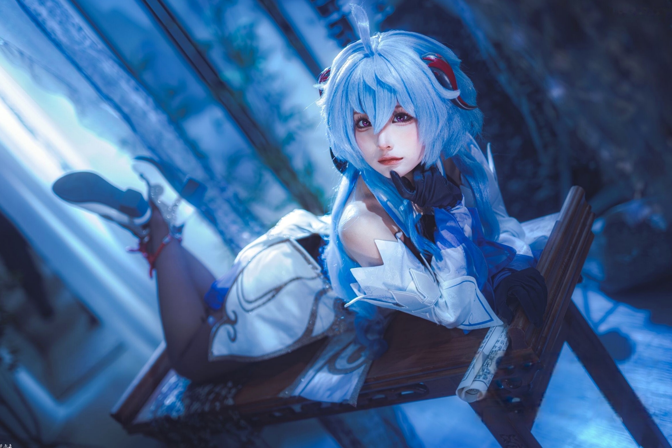 蠢沫沫-Ganyu甘雨Cosplay写真 唯美古风仙女角色扮演图集